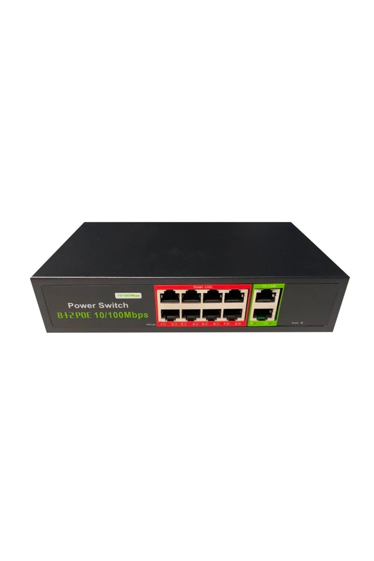 URANIUM POE-8002-96W 8 PORT 10/100 + 2 PORT 10/100 RJ45 UPLINK WATCH-DOG POE SWITCH (REALTEK CHIPSET