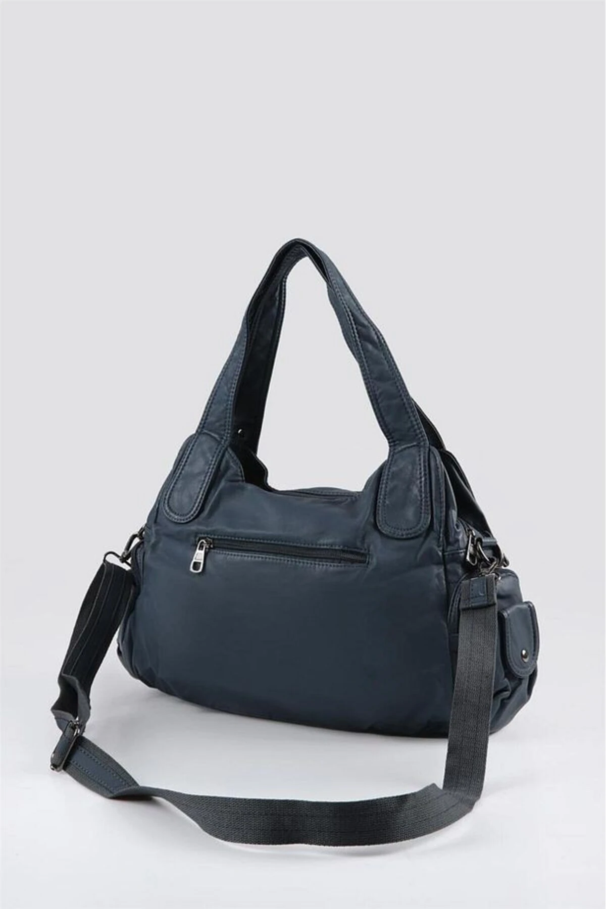 Tiwe Mavi Cilt Omuz Çantası