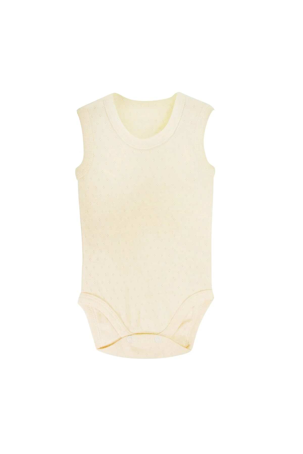 Sema Baby Jakarlı Askılı Badi (Body) - Krem 9-12 Ay