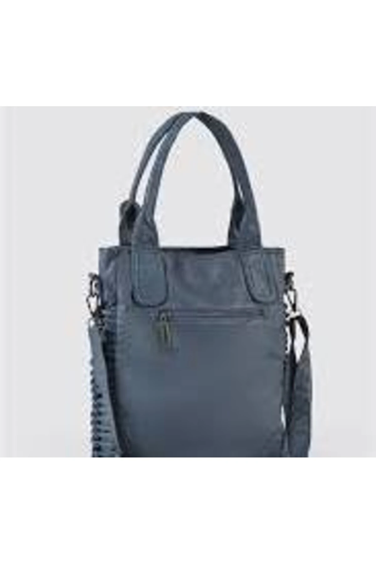 Deay Mavi Cilt Omuz Çantası