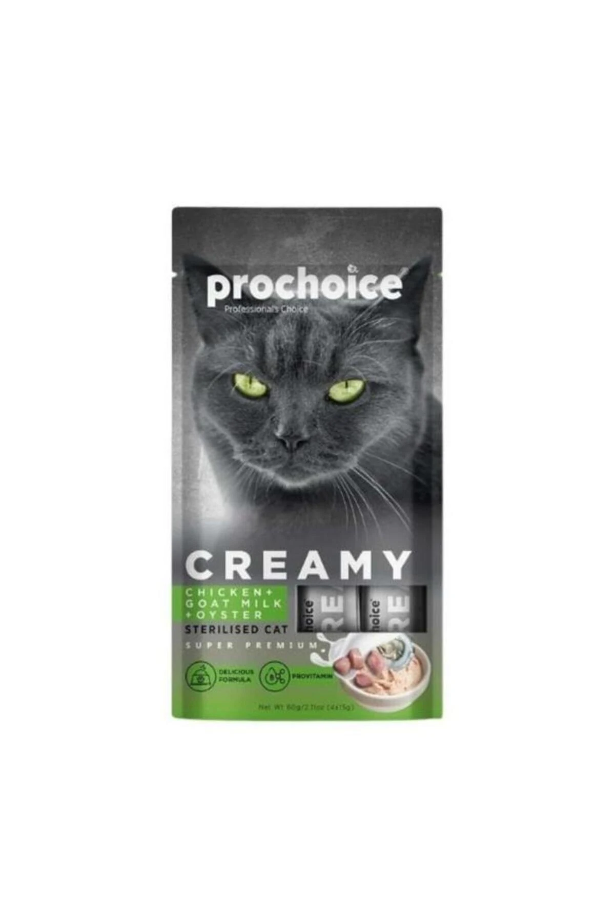 Creamy Tavuklu ve İstiridyeli Sıvı Kedi Ödül Maması 15 Gr 4 Adet