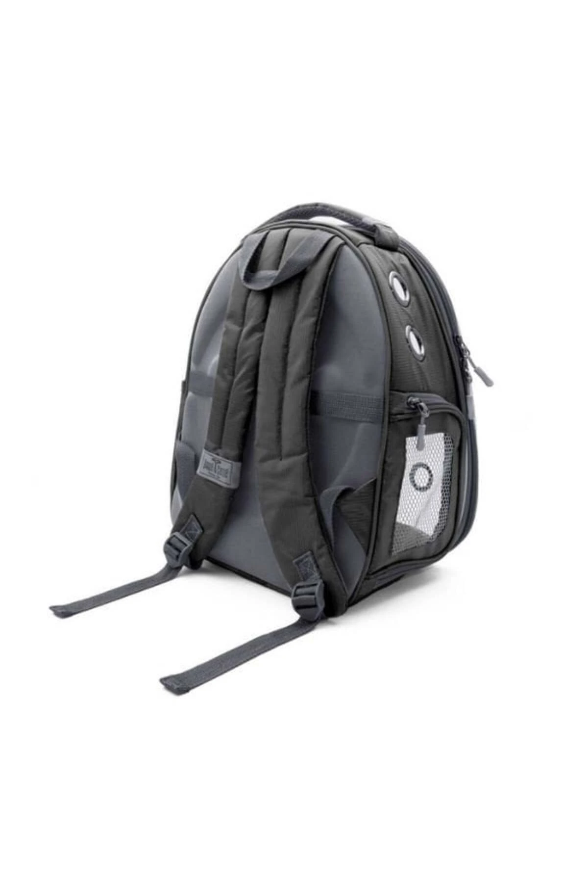 Cattie Şeffaf Kedi ve Küçük Irk Köpek Taşıma Sırt Çantası Gri 25x30x40 Cm