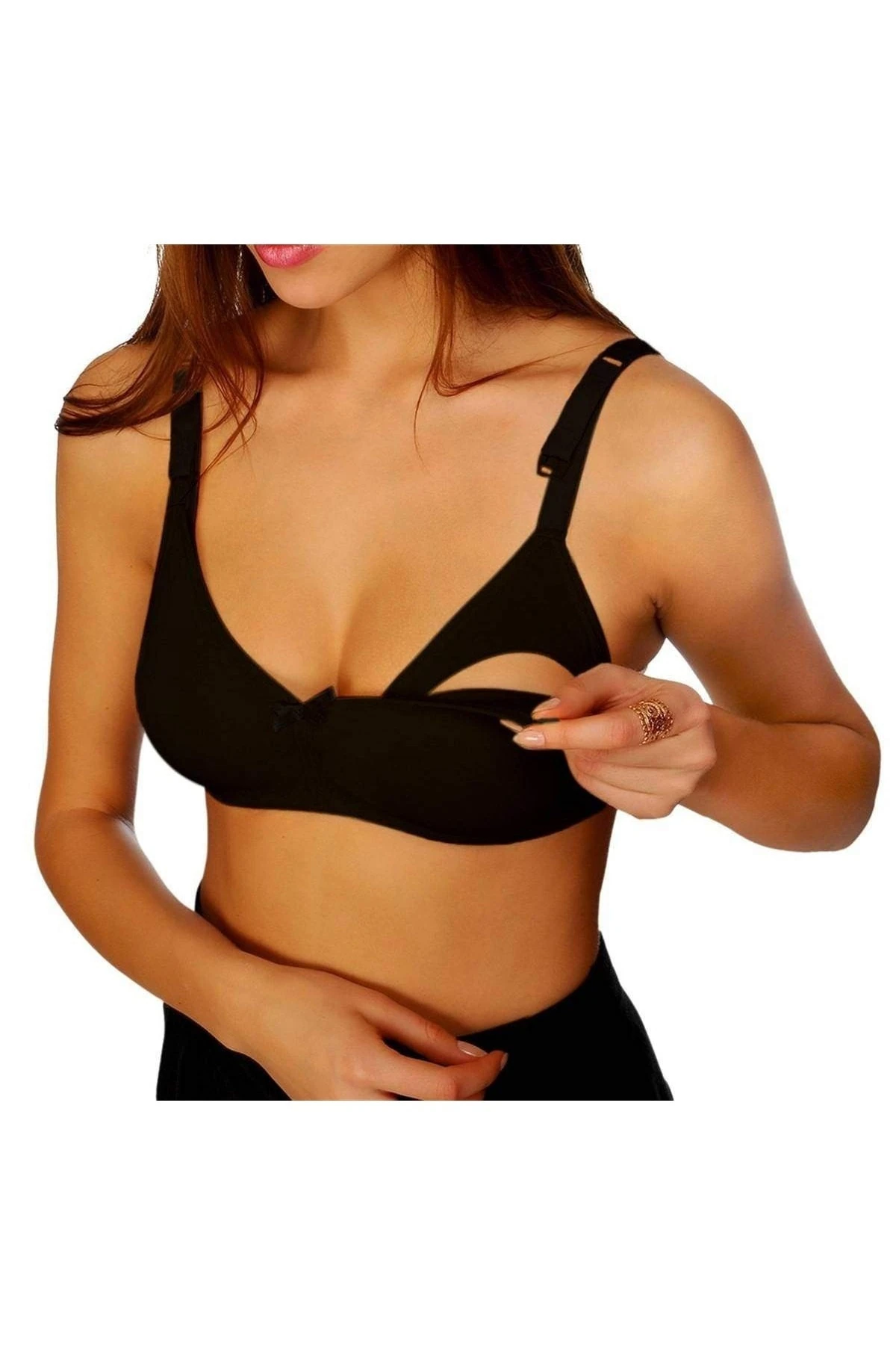 Kadın  Sema Baby Emzirme Sütyeni Siyah 80 Beden