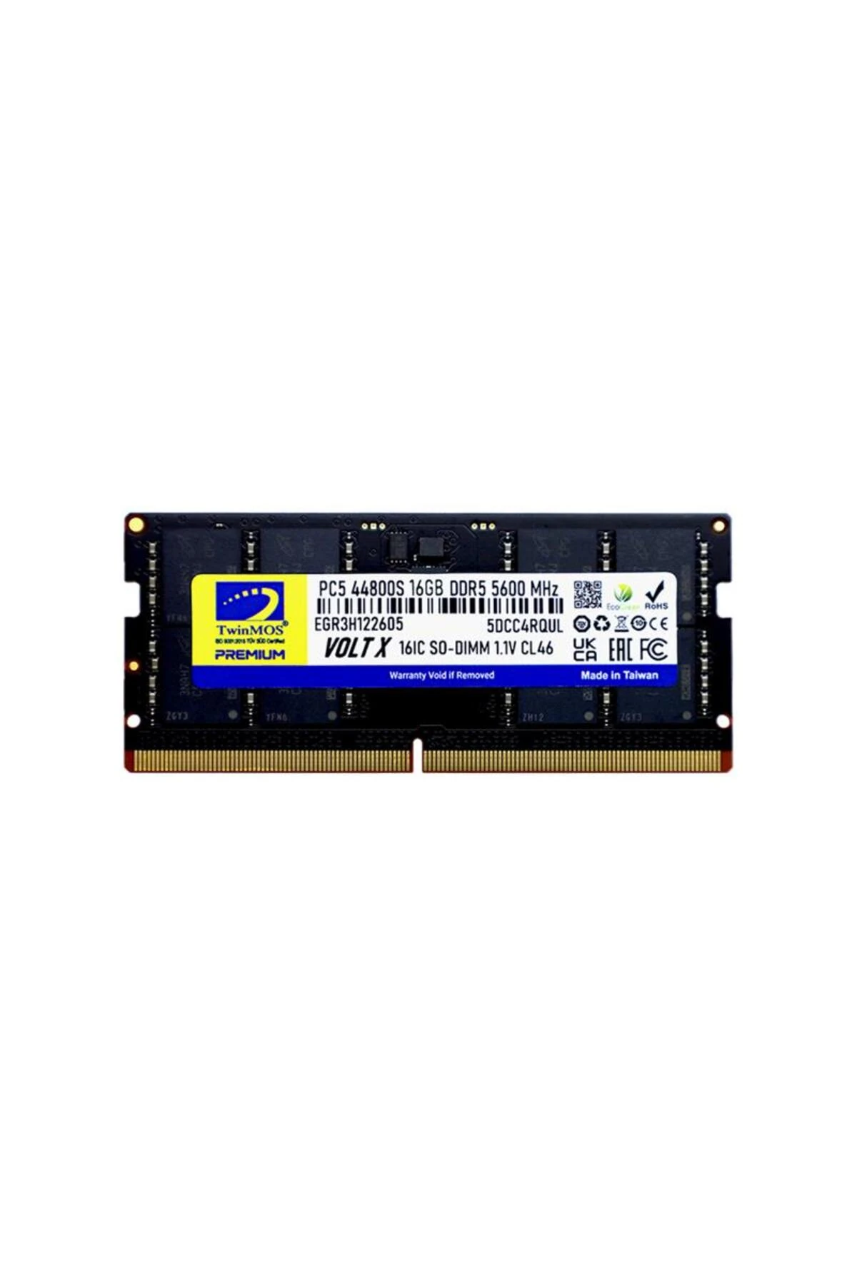 16 GB DDR5 5600MHZ TWINMOS NB TMD516GB5600S46