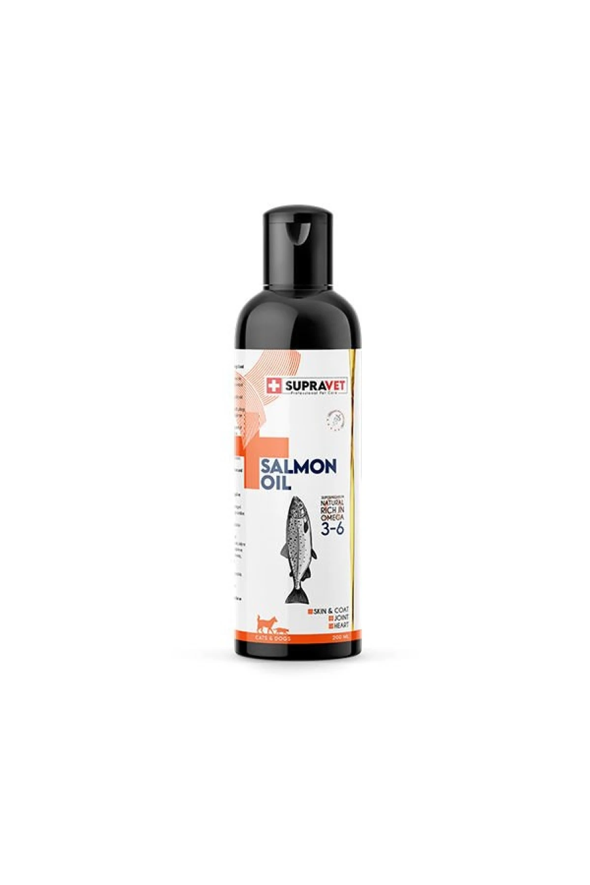 Supravet Salmon Oil Deri Tüy Ve Sindirim Iştah Açıcı Kedi Ve Köpek Somon Yağı 200 ml