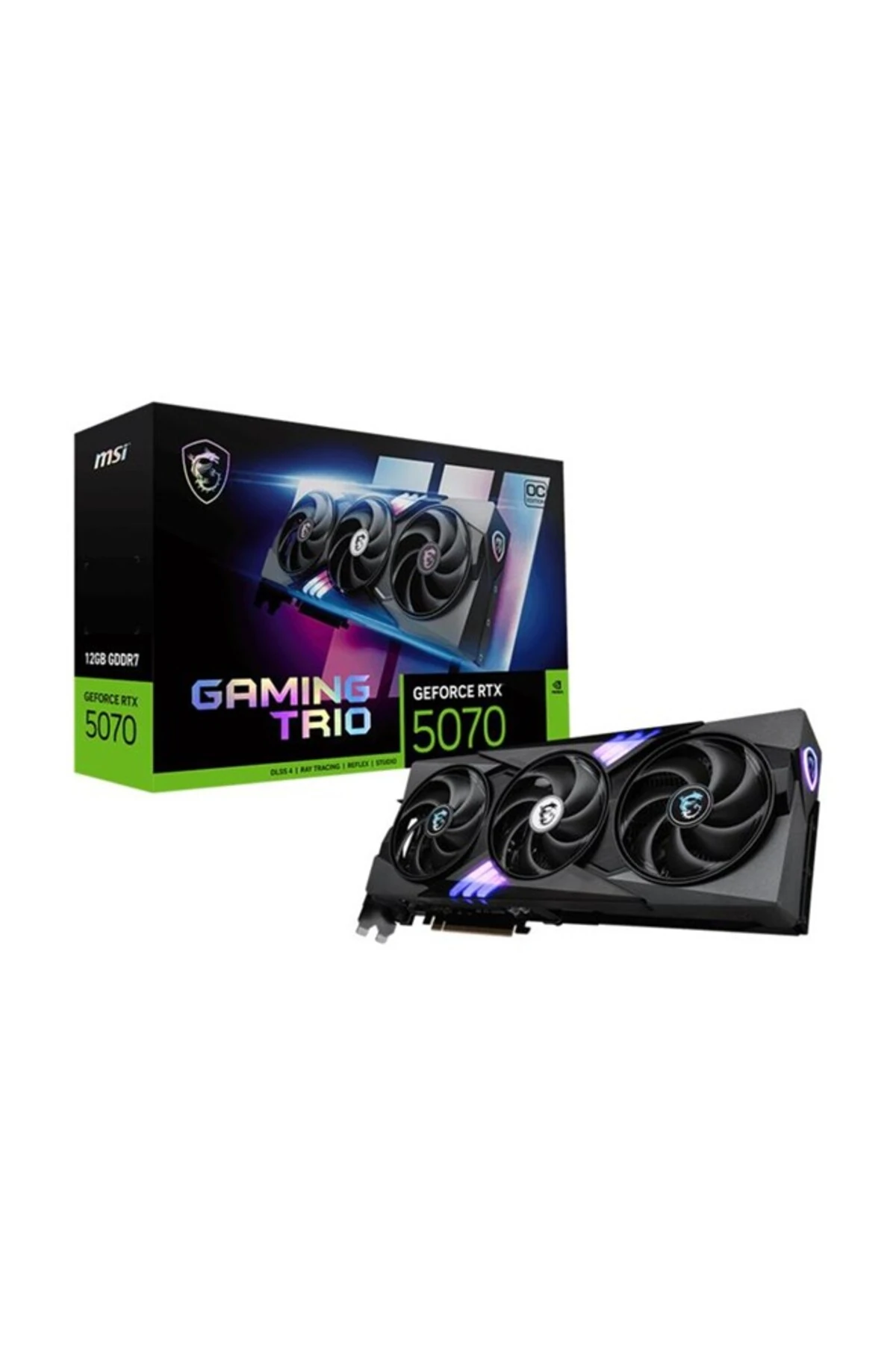 MSI GEFORCE RTX5070 12G GAMING TRIO OC 12GB GDRR7 192BIT 1XHDMI 3XDP EKRAN KARTI