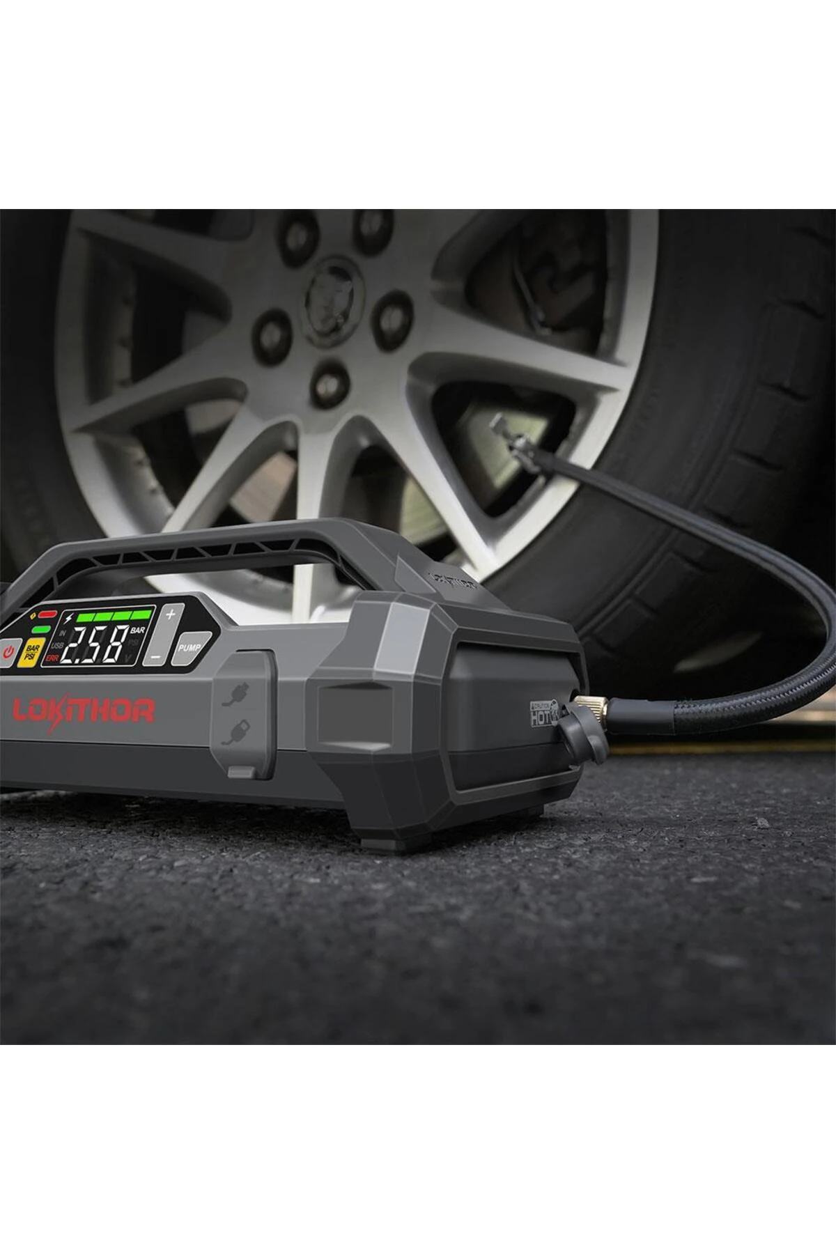 Lokithor JA2500 12V 2500Amp LiFePO4 Akıllı Akü Takviye + Pompa + Powerbank + Led Lamba