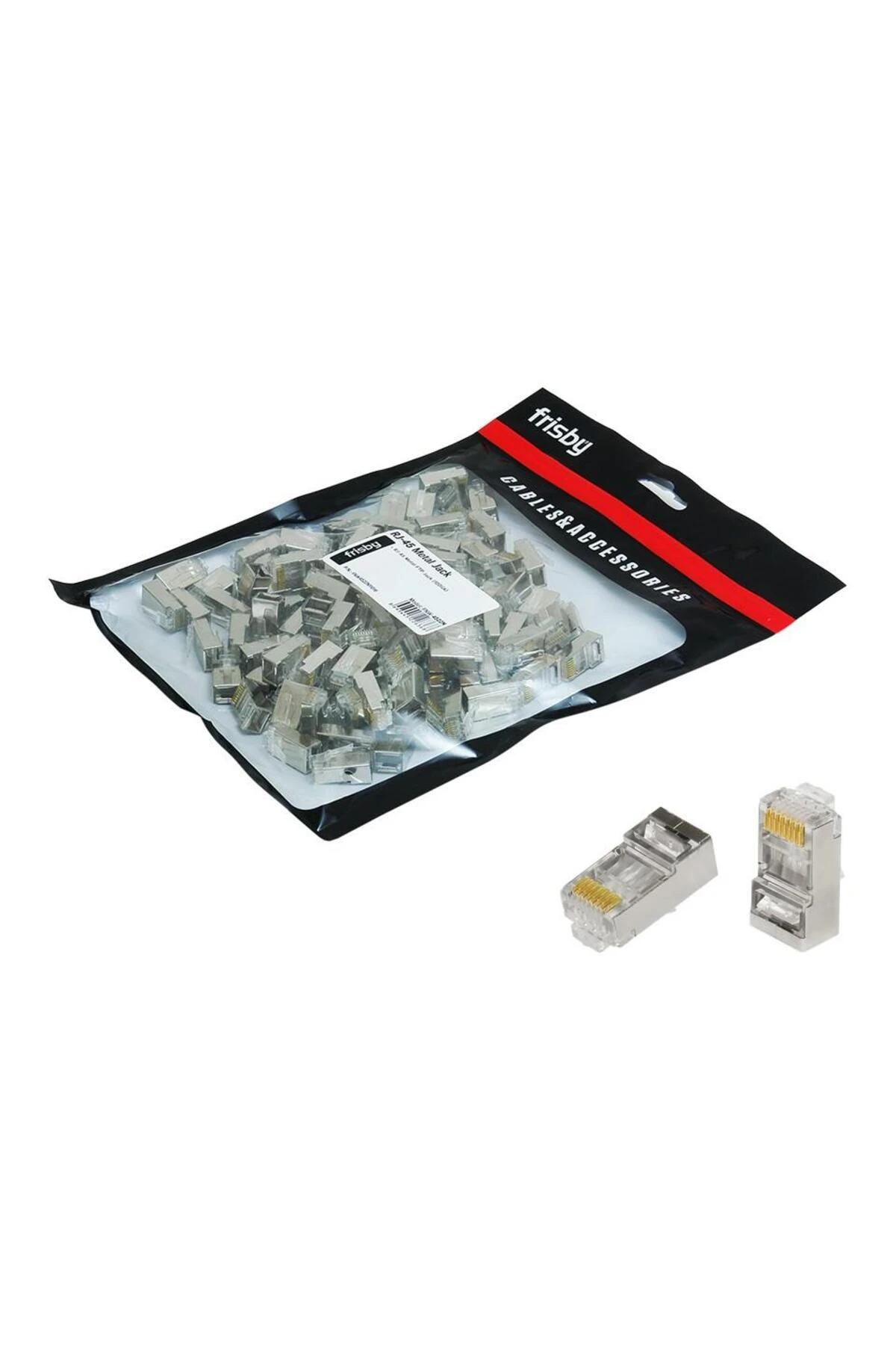 FRISBY FNW-RJ4522N RJ45 FTP CAT6 KONNEKTOR METAL 100LÜ PAKET