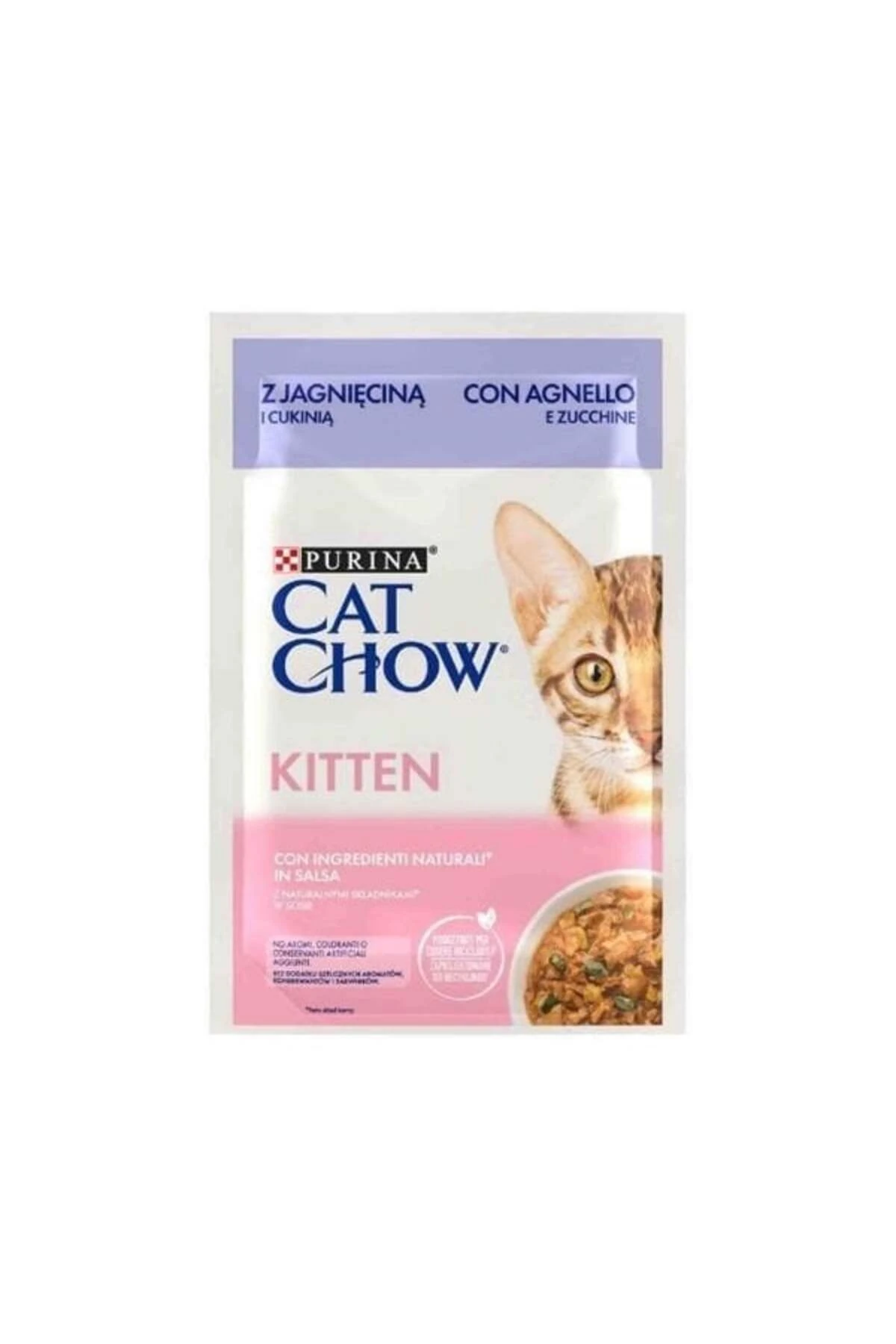 Cat Chow Kuzu Etli ve Kabaklı Pouch Yavru Konserve Kedi Maması 85 Gr