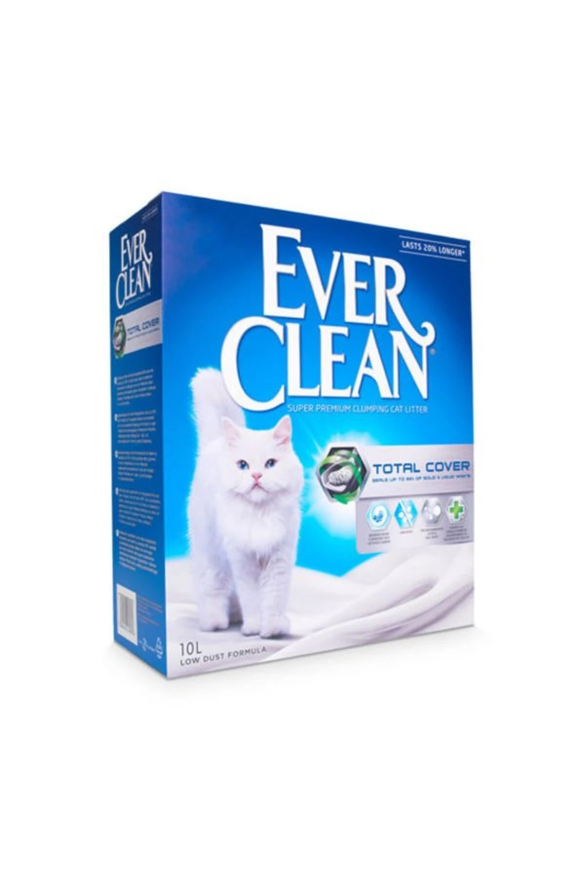 Ever Clean Total Cover Kokusuz Topaklanan Kedi Kumu 10 Lt