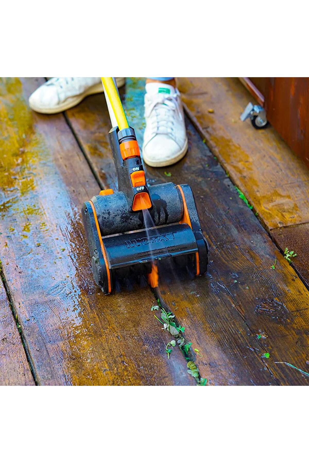 WORX WG441E 20Volt 4.0Ah. Li-ion Tek Akülü 165MM Profesyonel Çok Amaçlı Şarjlı Zemin Fırçası