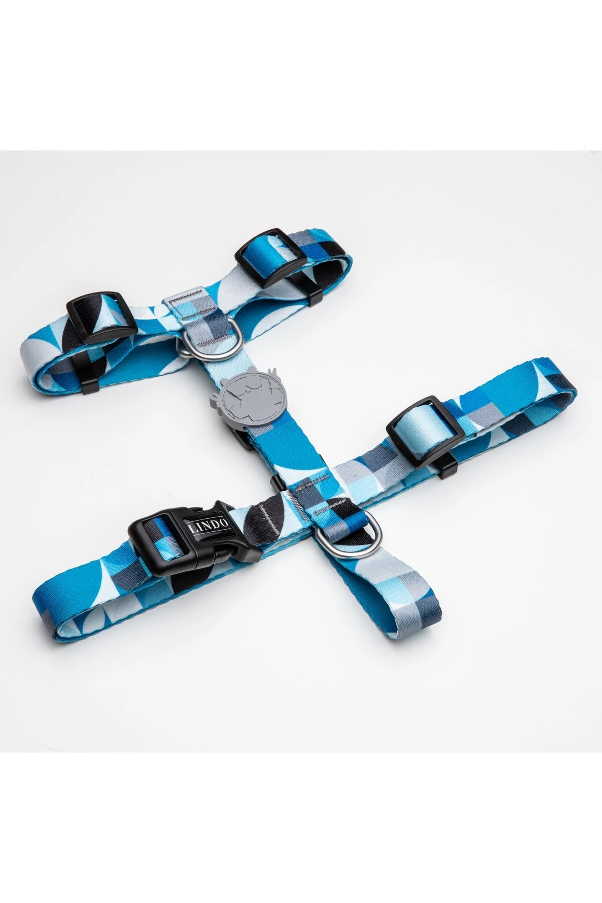 Lindo Dogs Breeze H Tipi Köpek Göğüs Tasması Mavi Beden Medium
