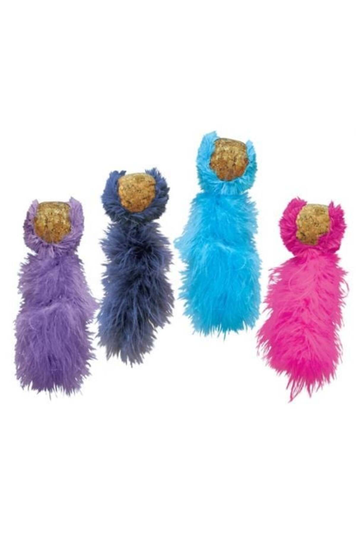 Kong Peluş Kuyruklu Mantar Top Kedi Oyuncağı 19 Cm