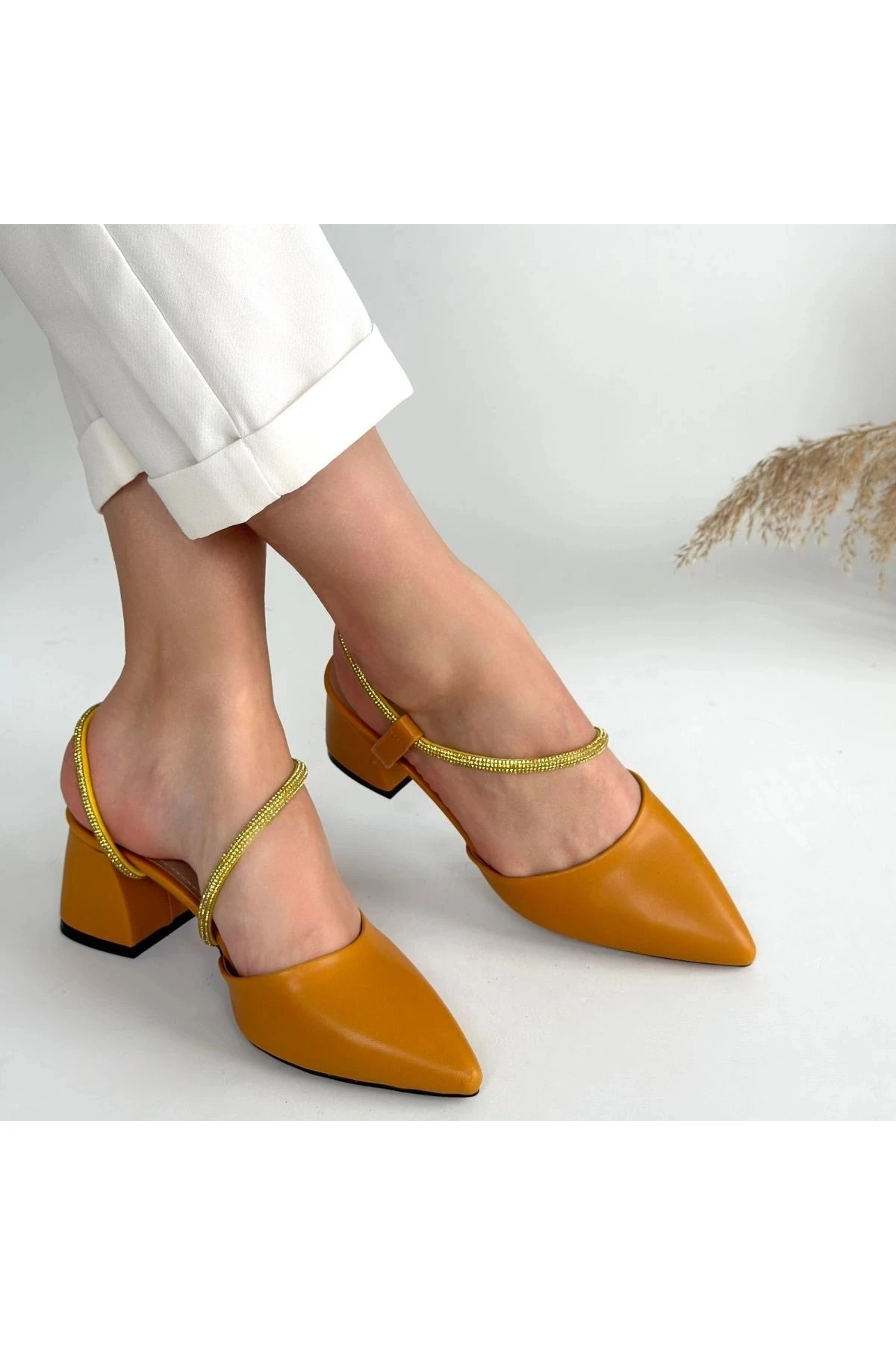 Sista Hardal Cilt Topuklu Ayakkabı