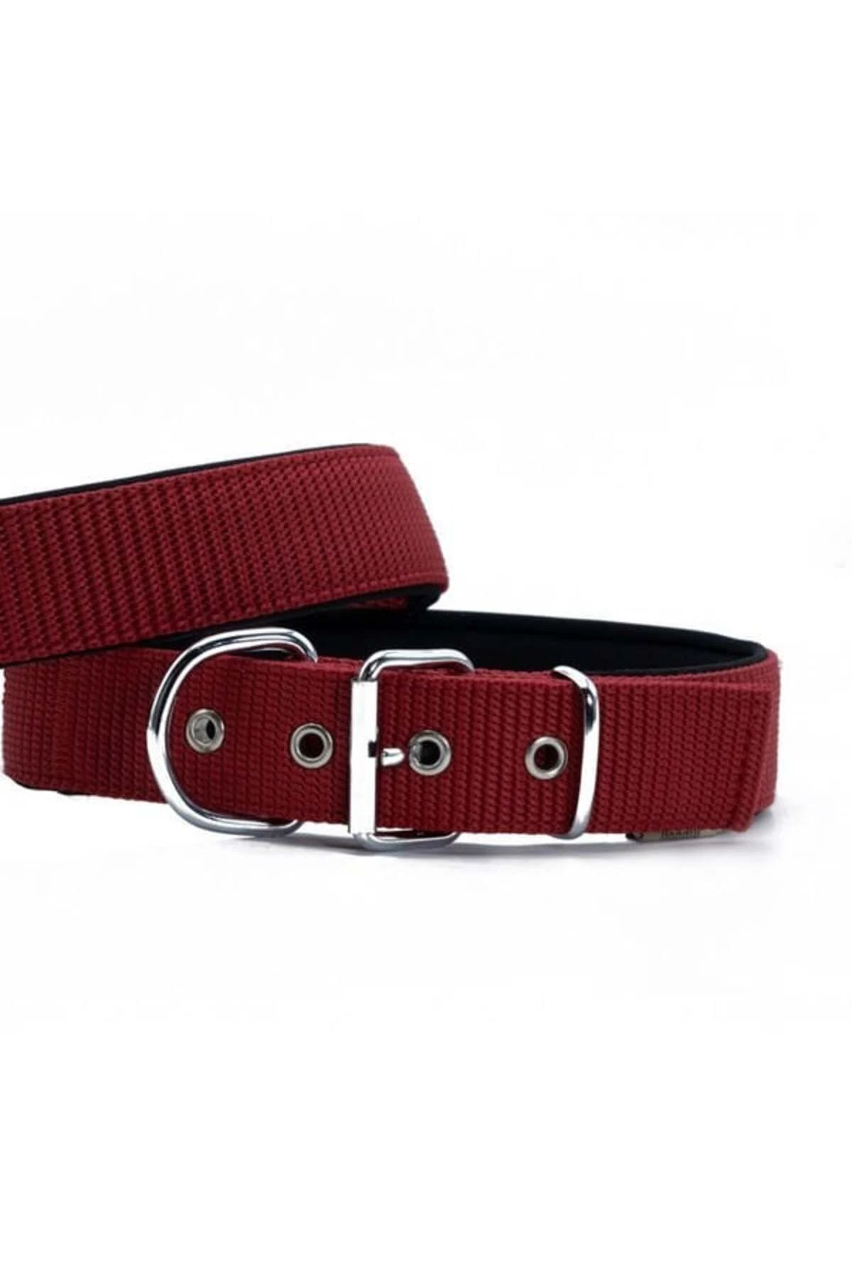 Doggie Elit Dokuma Köpek Boyun Tasması Medium Kırmızı 5x55-65 Cm