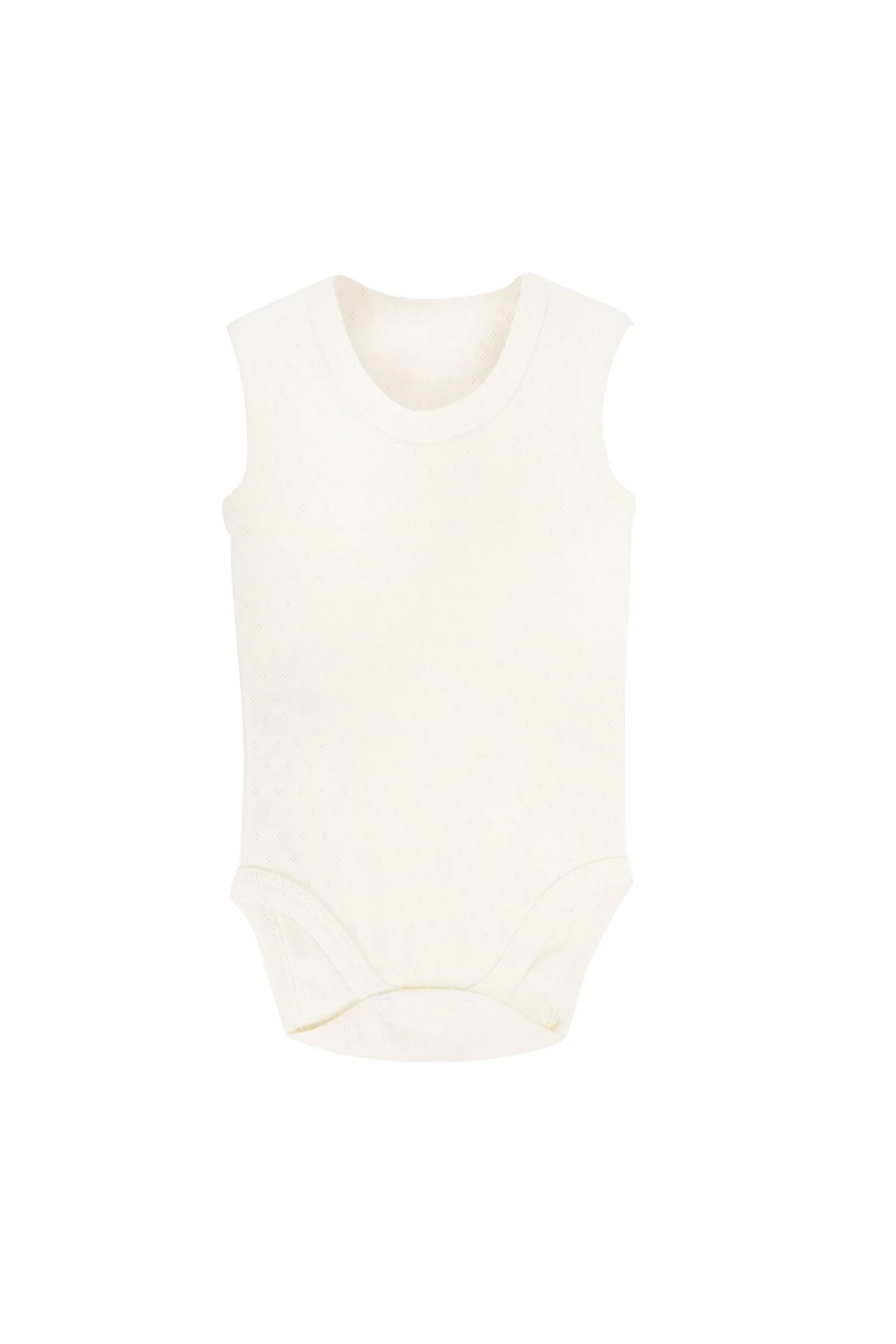 Sema Baby Jakarlı Askılı Badi (Body) - Beyaz 9-12 Ay