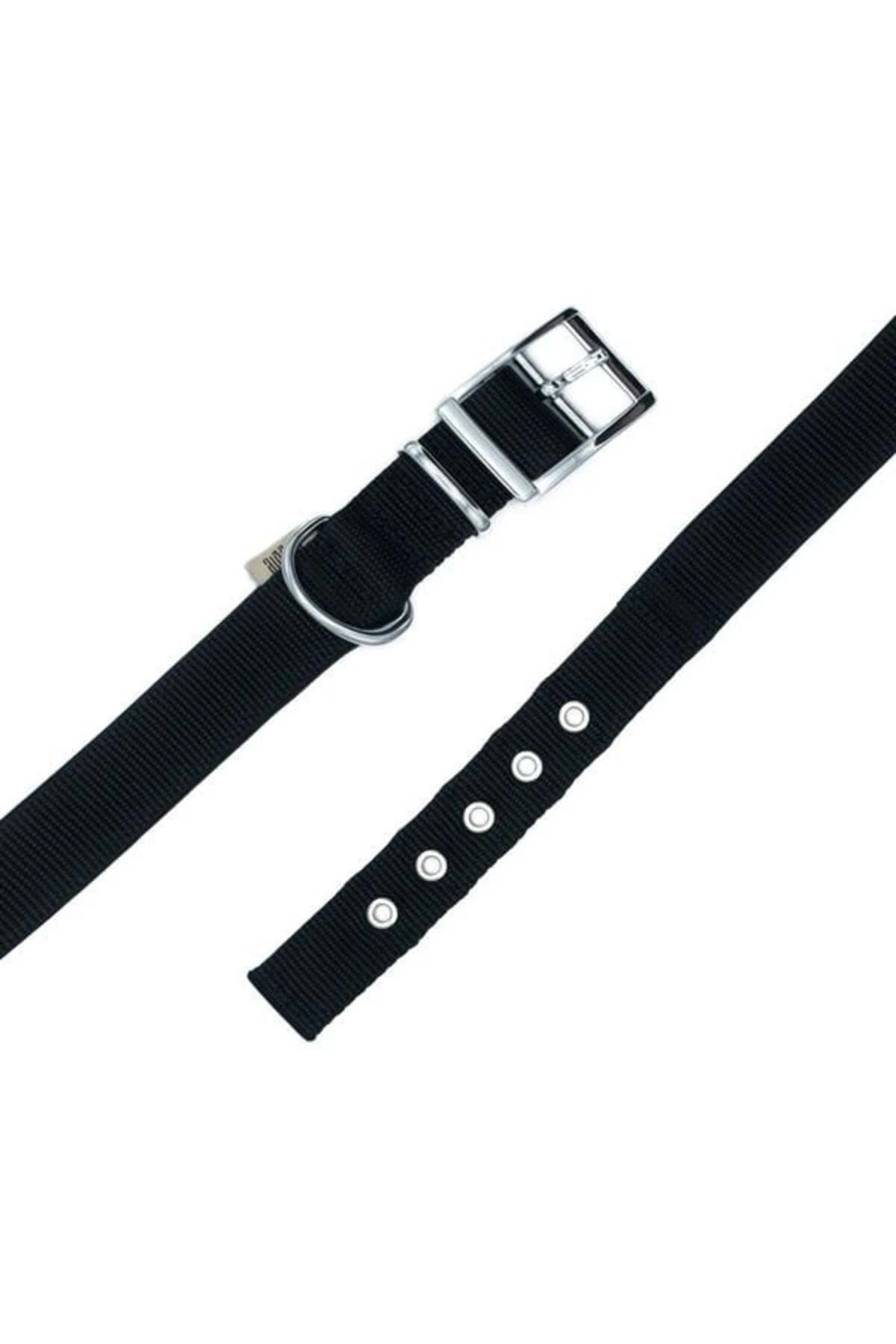 Doggie Elit Dokuma Köpek Boyun Tasması Medium Siyah 3x42-50 Cm