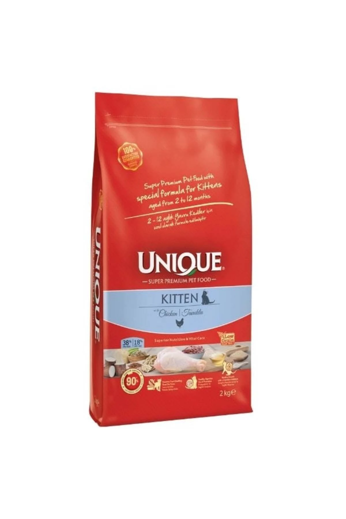 Unique Tavuklu Düşük Tahıllı Yavru Kedi Maması 2 Kg