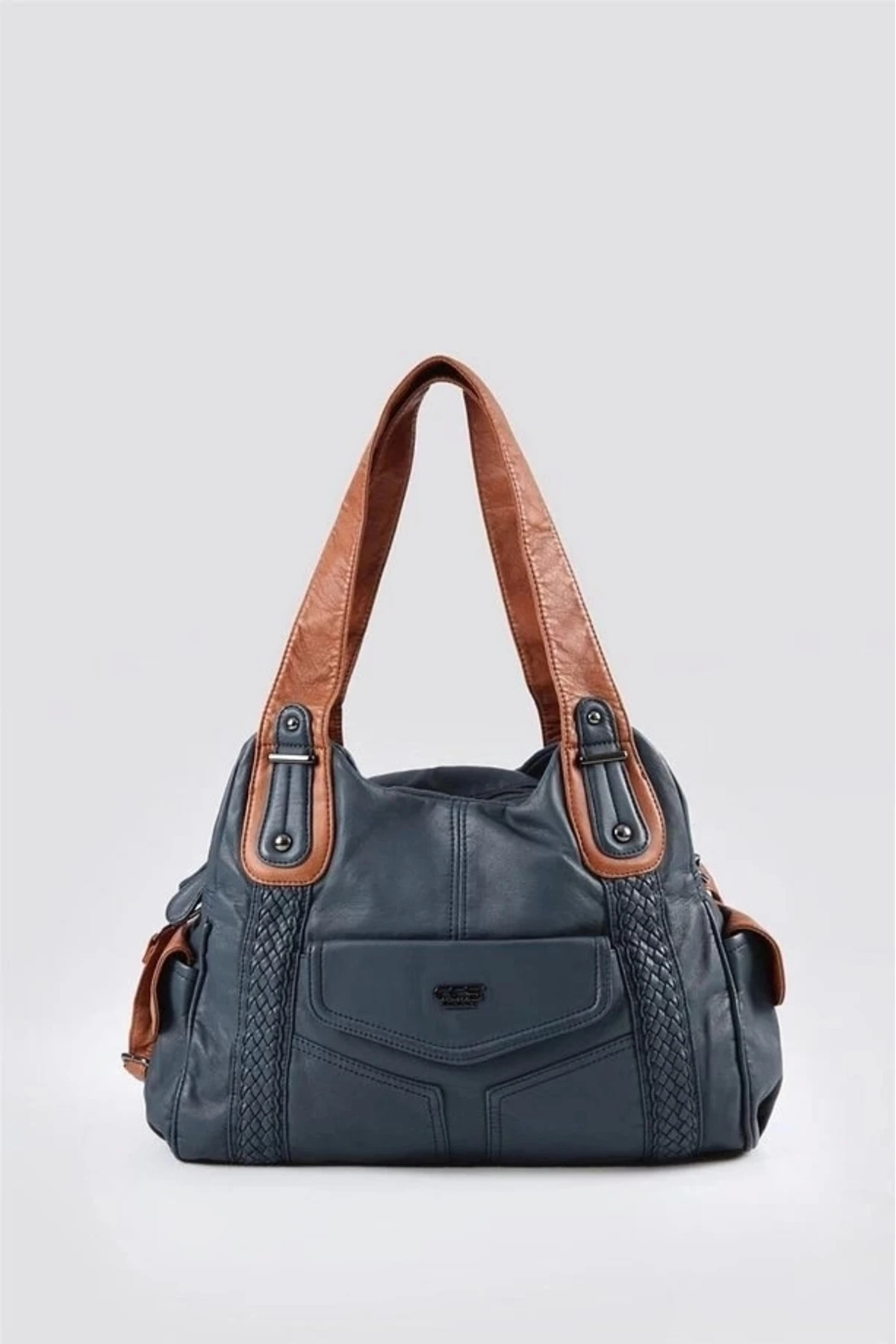 Batti Mavi Cilt Omuz Çantası