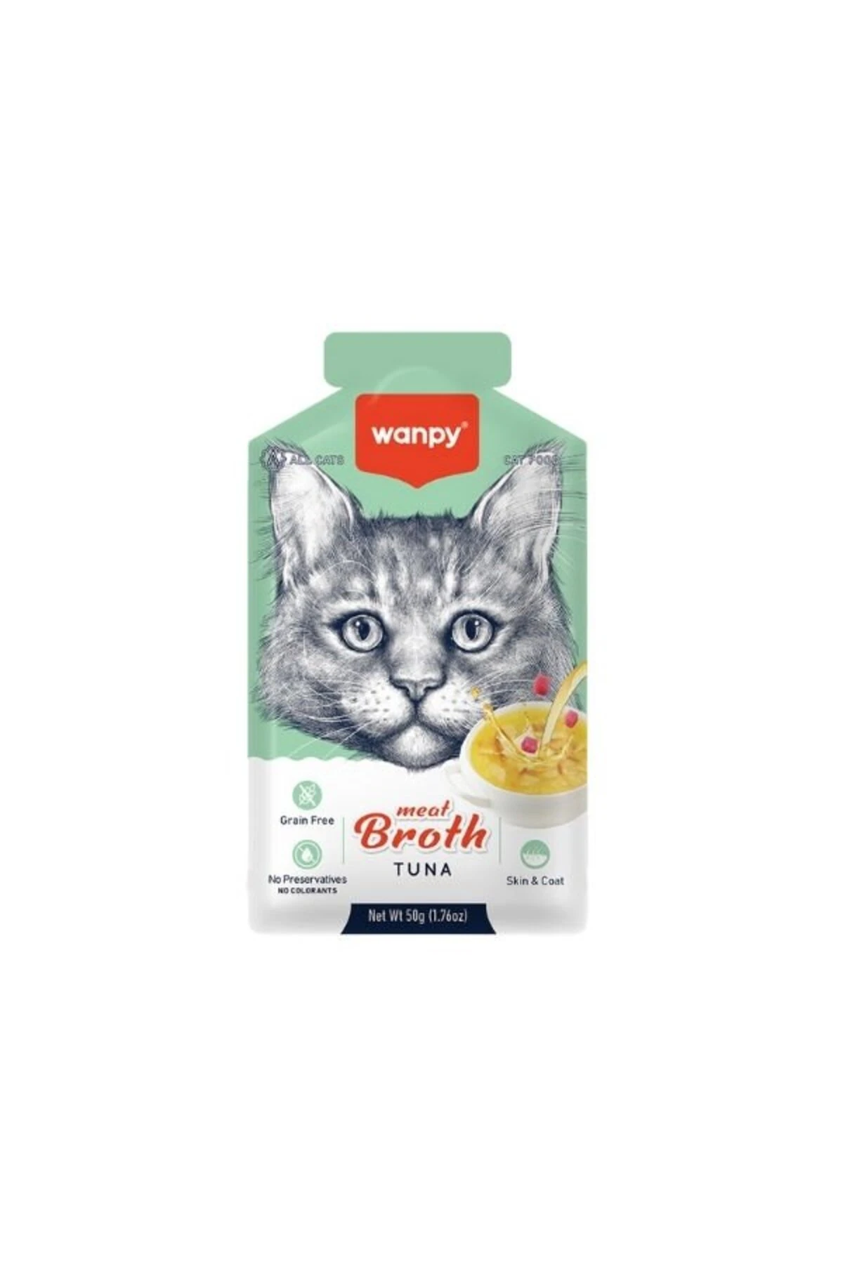 Wanpy Ton Balıklı Tahılsız Kedi Çorbası 50 Gr