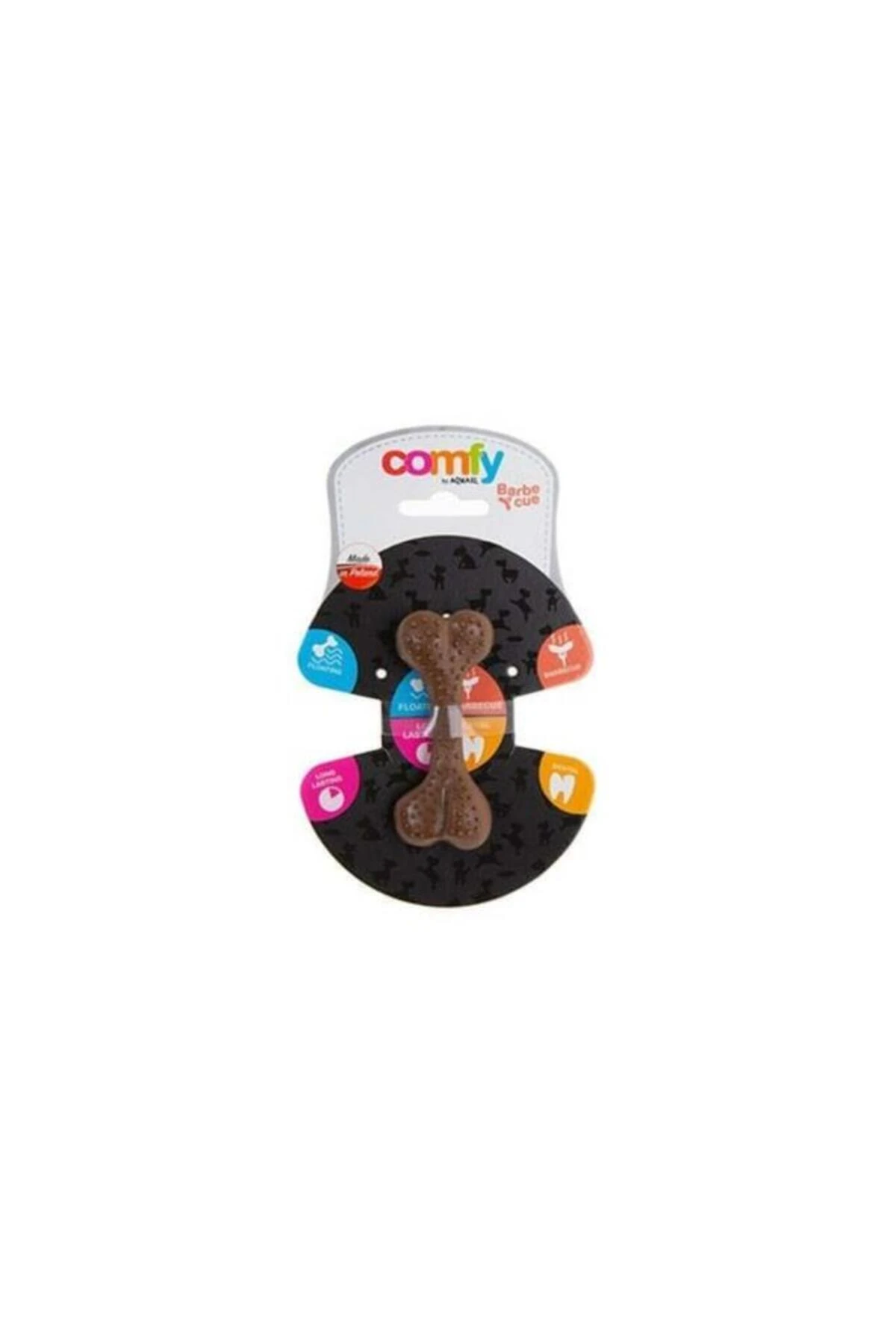 Comfy Dental Barbekülü Köpek Kemik Oyuncağı Kahverengi 12.5 Cm