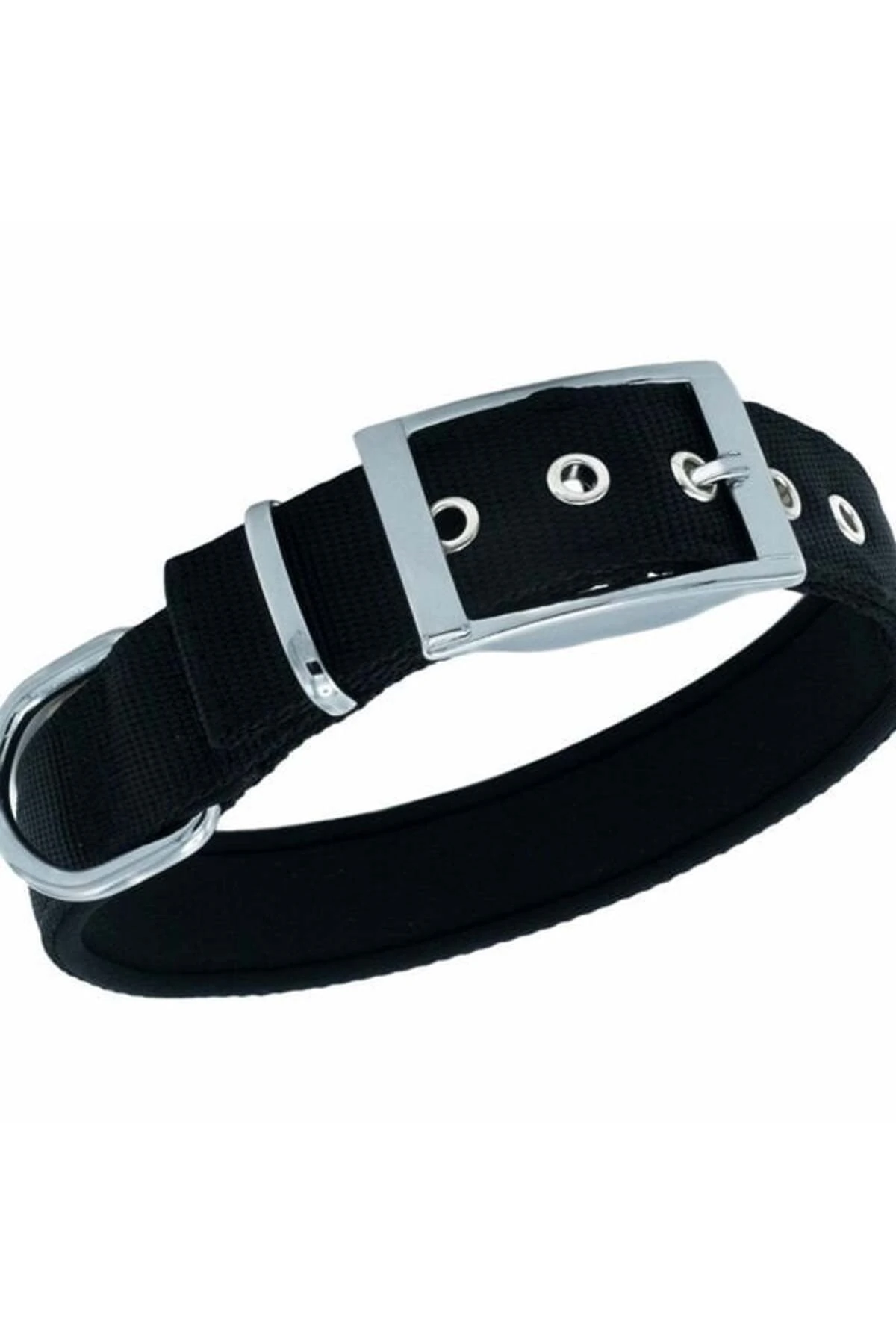 Doggie Elit Dokuma Köpek Boyun Tasması Medium Siyah 3x42-50 Cm