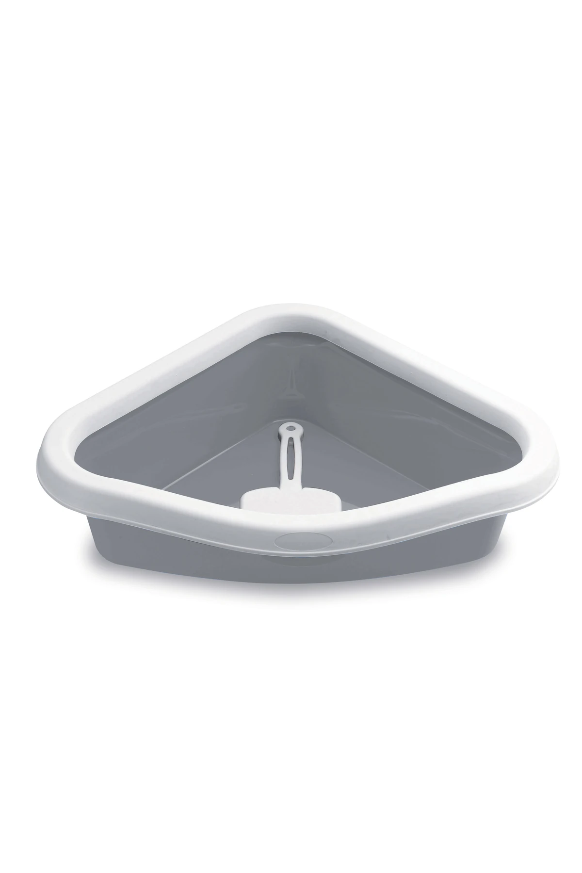 Sprınt Corner Beyaz/gri Kedi Tuvaleti 56x40x14cm