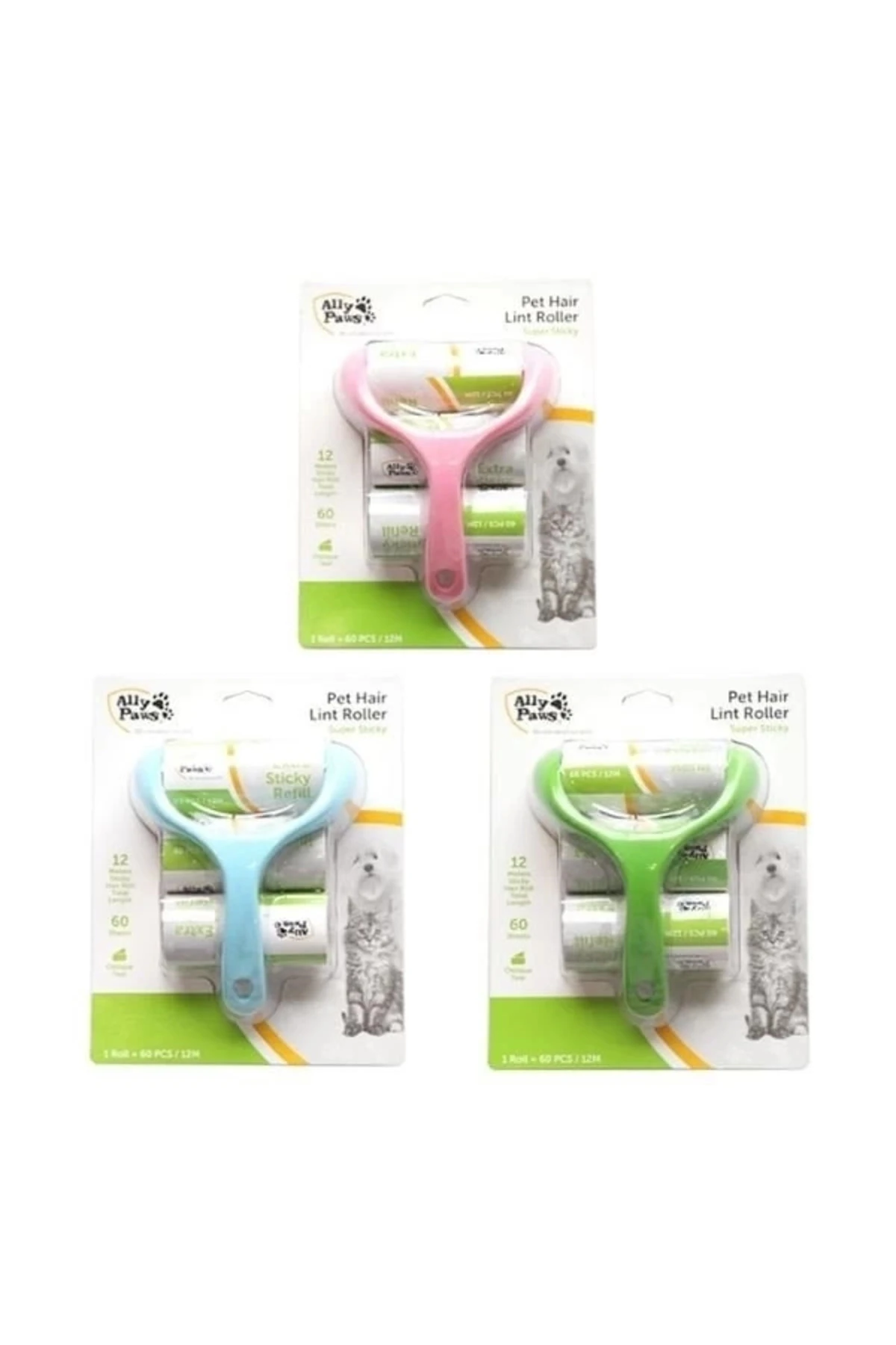 Ally Paws Kedi Ve Köpek Tüy Toplama Rulosu 60 Yaprak