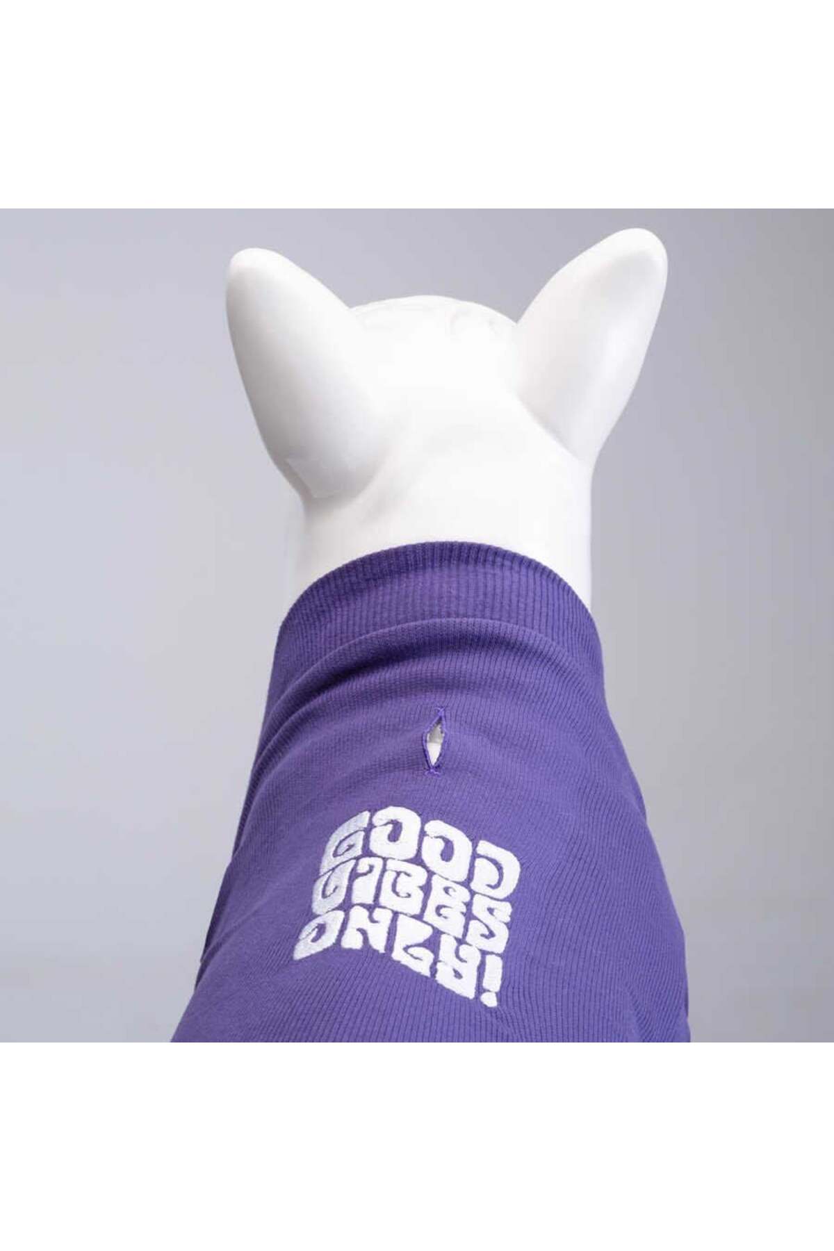 Lindo Dogs Good Vibes Only Flex Köpek Kıyafeti Tshirt Mavi Beden 1