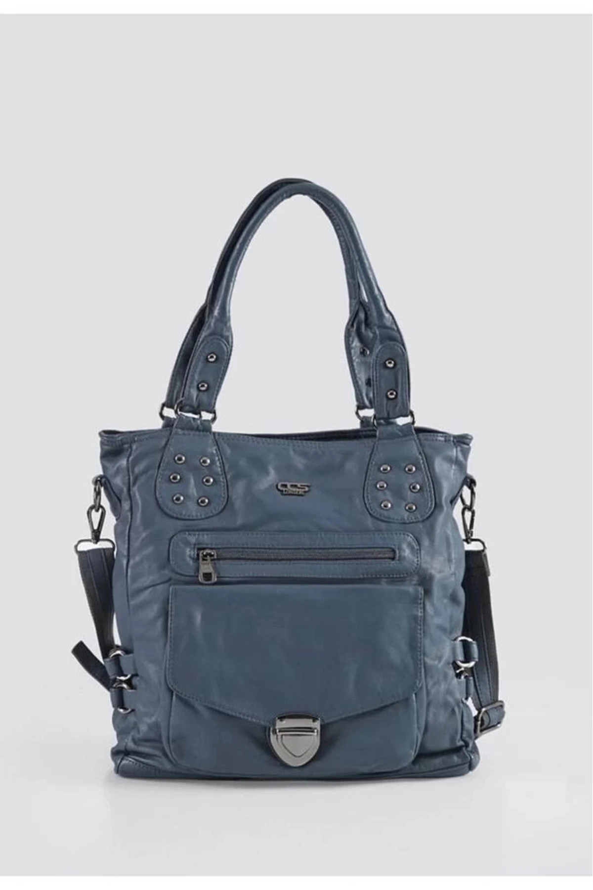 Asin Mavi Cilt Omuz Çantası