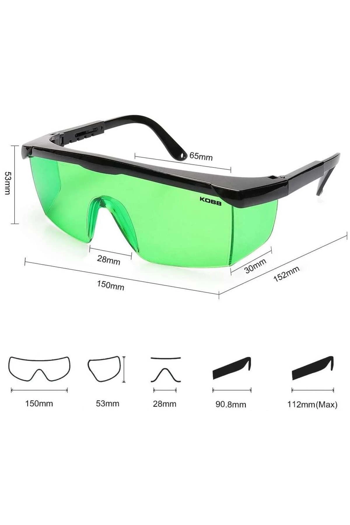 Kobb KBL1G Yeşil Lazer Gözlüğü