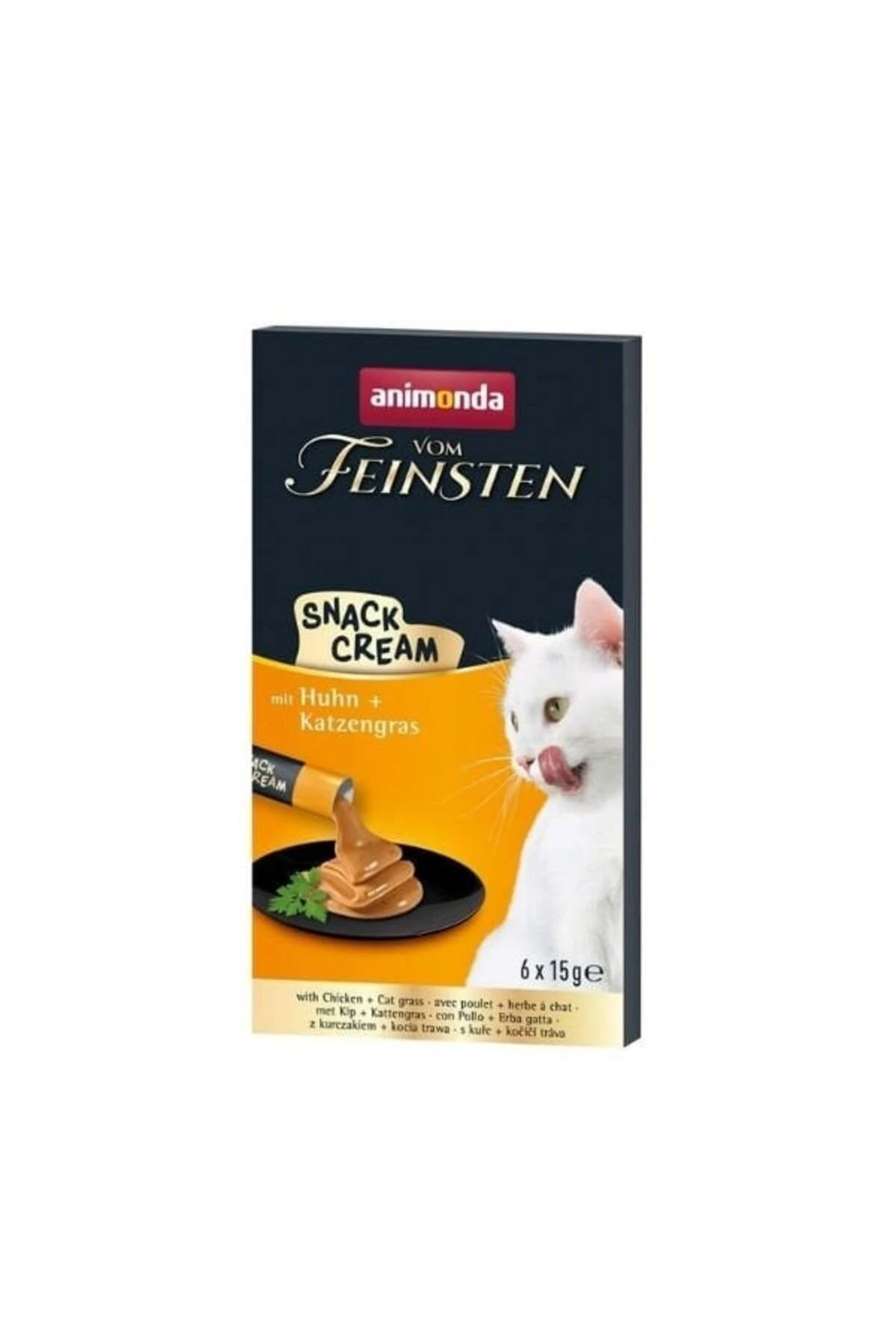 Animonda Snack Carny Tavuklu ve Kedi Otlu Sıvı Kedi Ödül Maması 15 Gr 6 Adet
