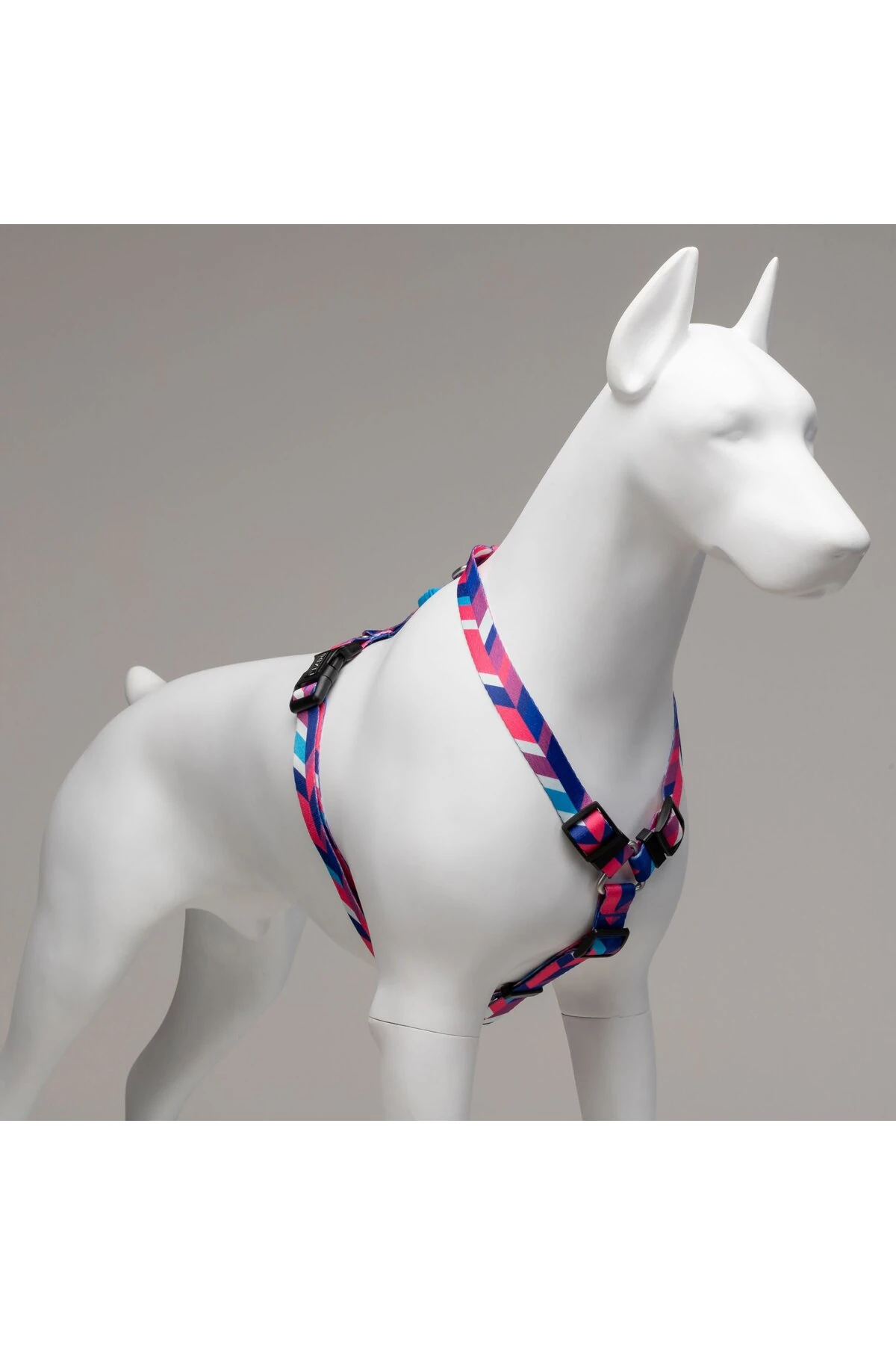 Lindo Dogs Pink Dream H Tipi Köpek Göğüs Tasması Mavi/Pembe Beden Small