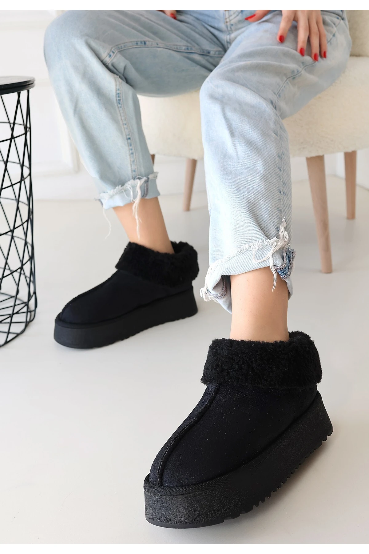 Edali Siyah Süet Bot - Lisinya