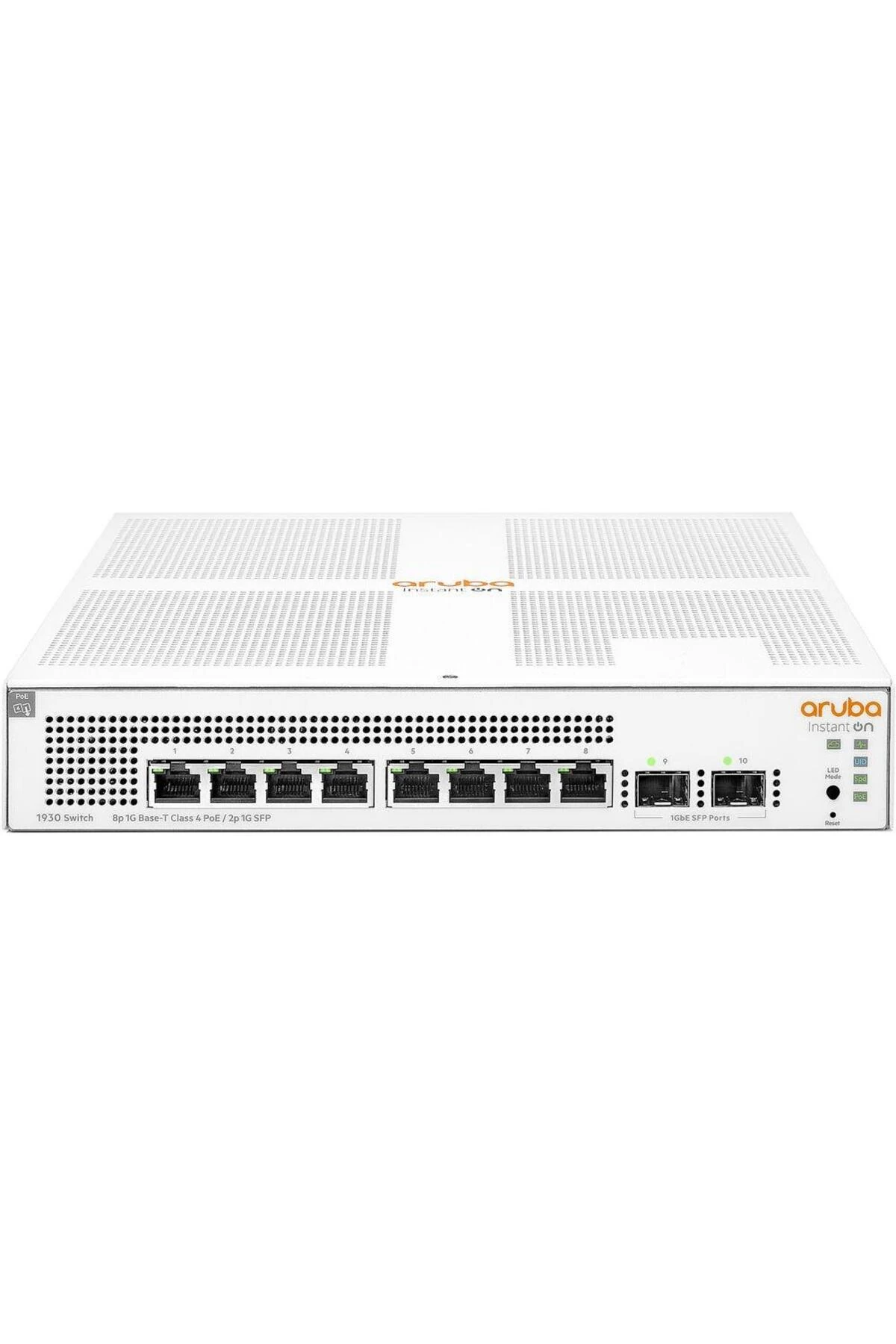 HPE ARUBA ION 1930 JL681A 8 PORT GIGABIT POE + 2XSFP UPLINK YÖNETİLEBİLİR 124W POE SWITCH