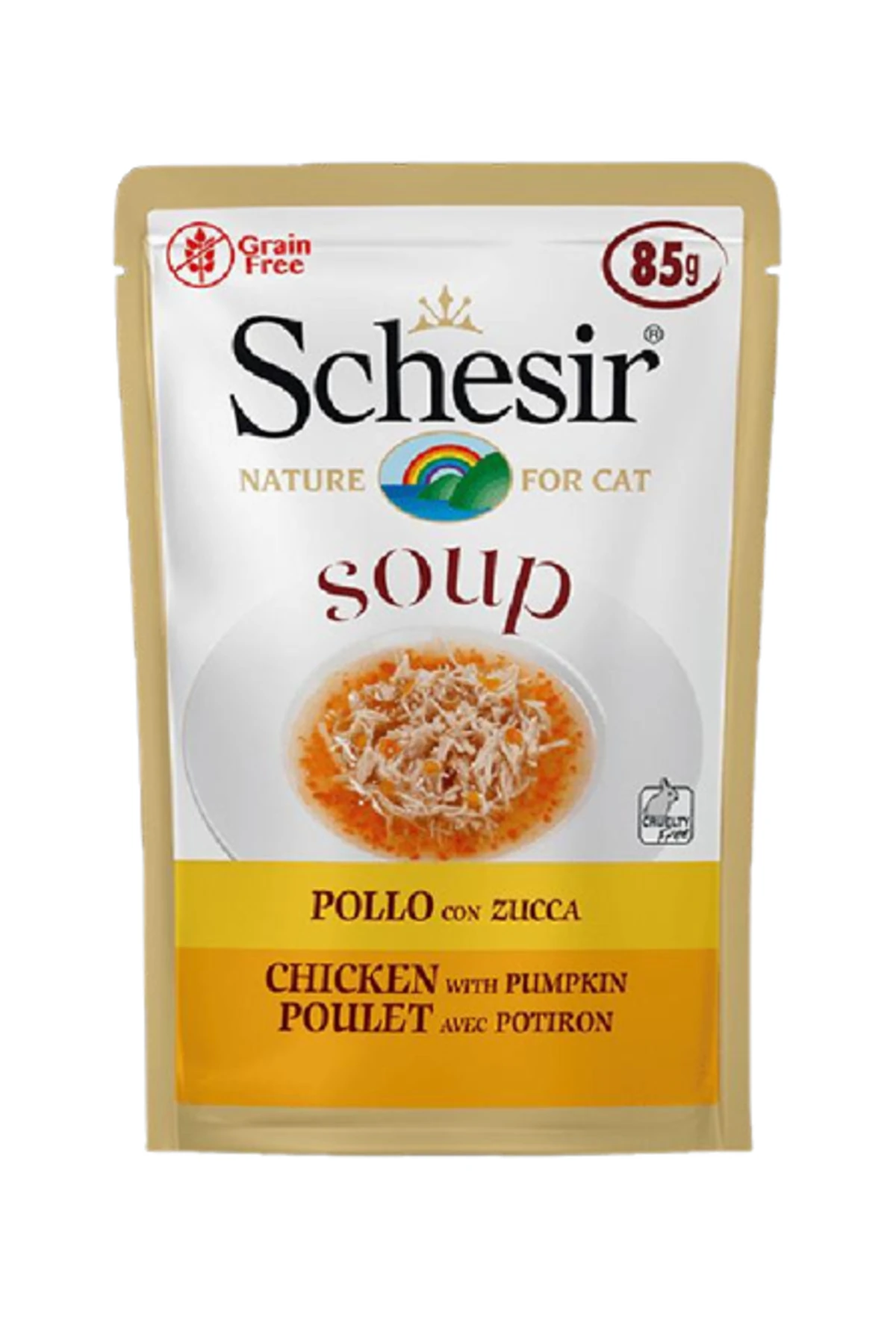 Yetişkin Kediler için Doğal Tavuklu ve Balabaklı Tamamlayıcı Mama 85 gr