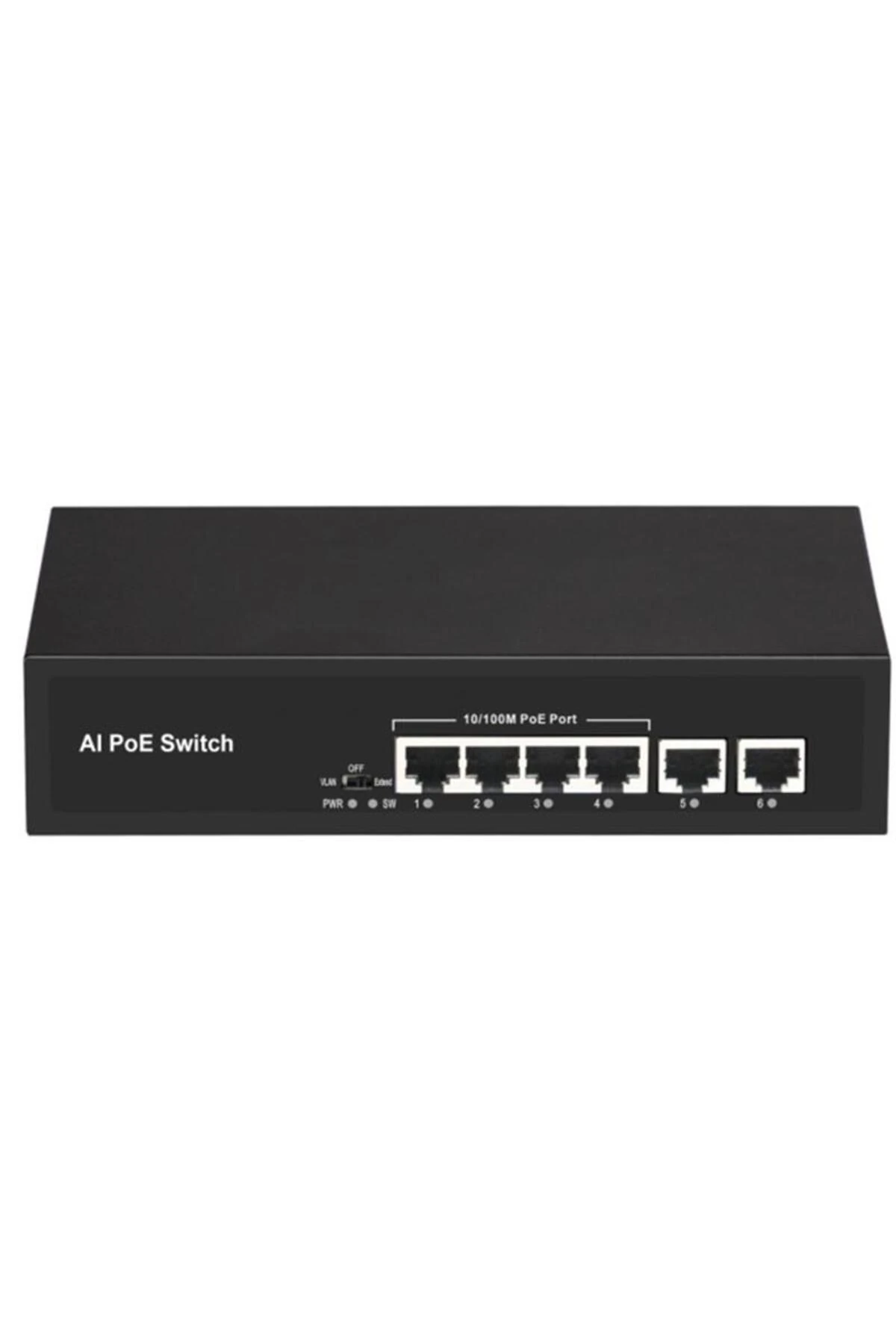URANIUM POE-4020-55W 4 PORT 10/100 + 2 PORT 10/100 RJ45 UPLINK POE SWITCH (REALTEK CHIPSET)