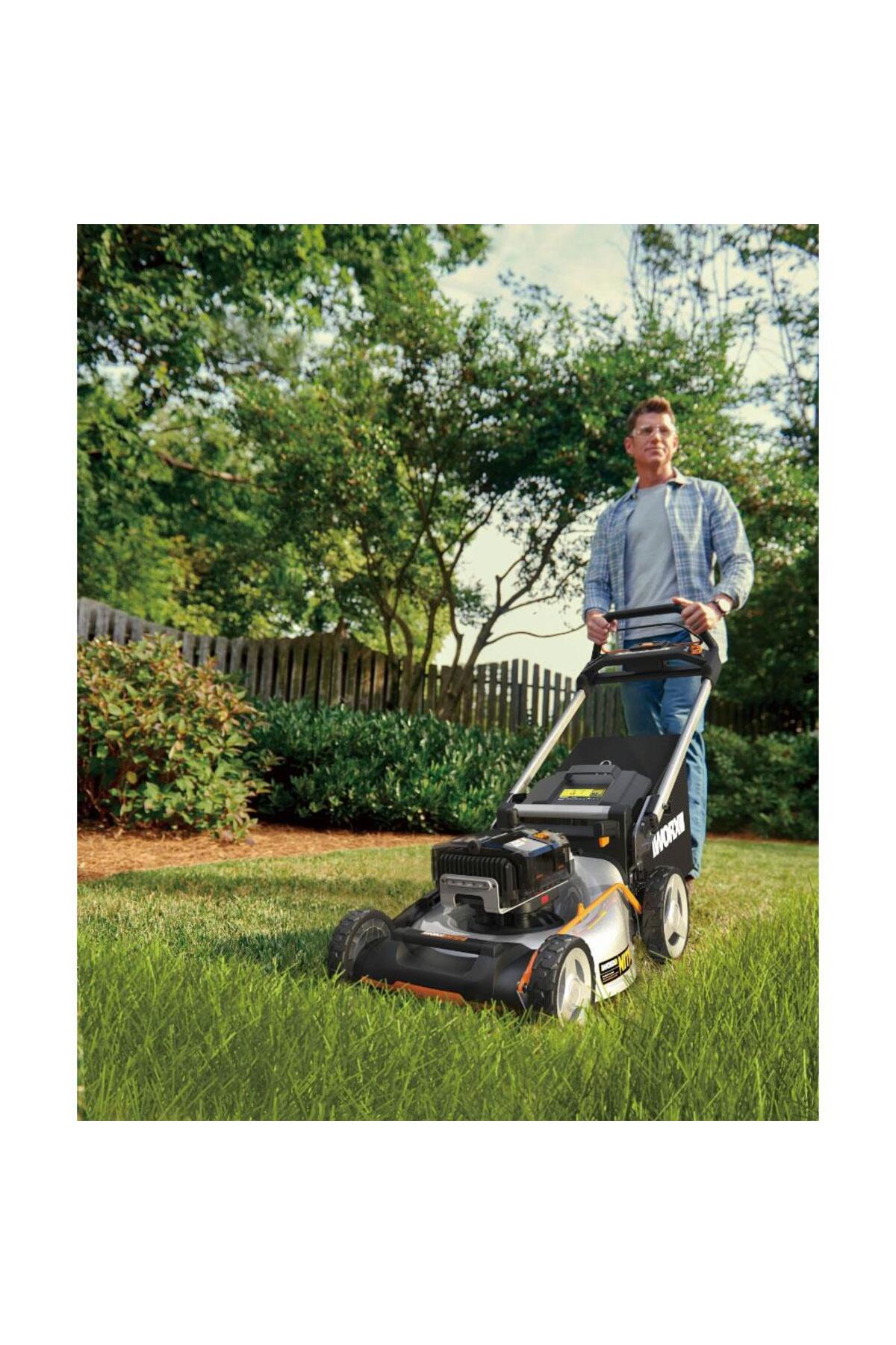 WG761E 80Volt 4.0Ah. Li-ion 51cm Profesyonel Kömürsüz Şarjlı Çim Biçme