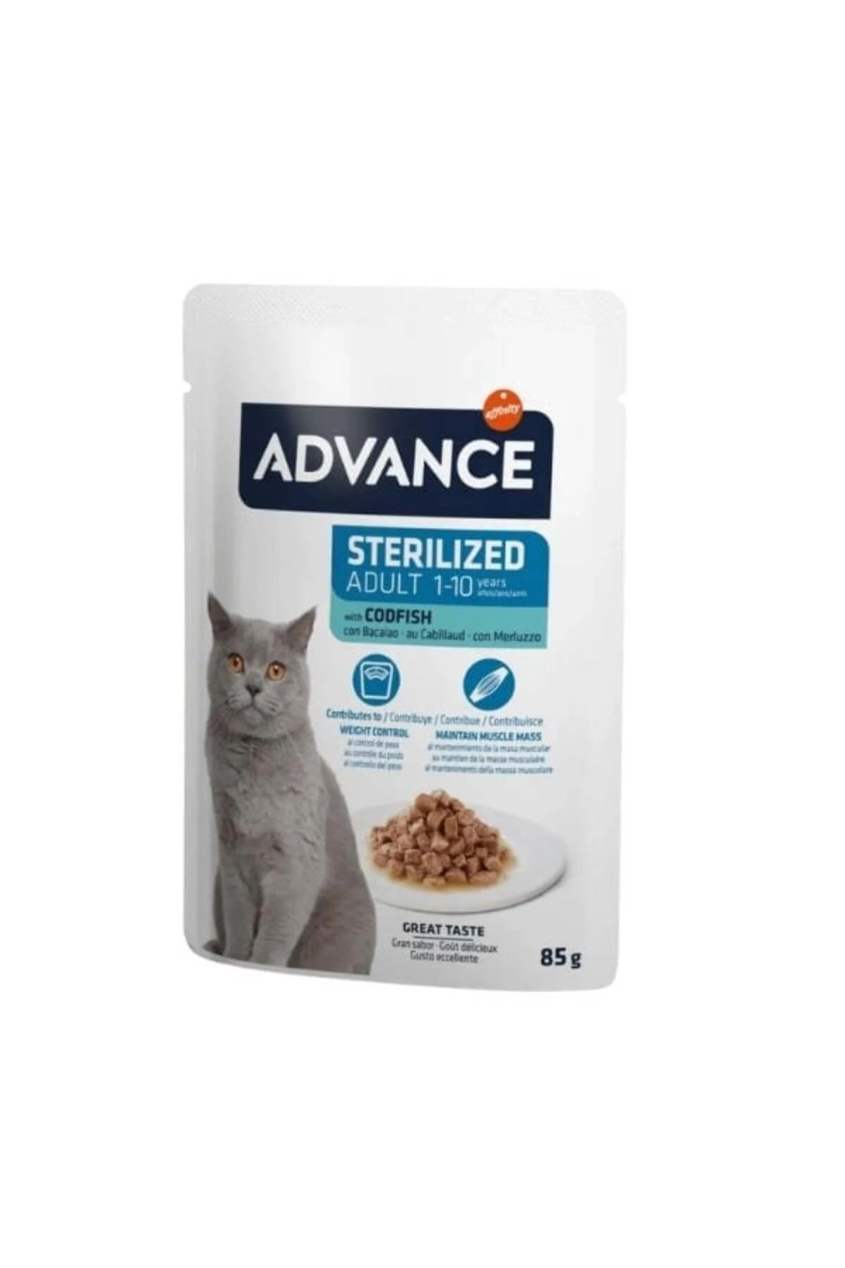 Advance Morina Balıklı Pouch Kısırlaştırılmış Yetişkin Kedi Maması 85 Gr