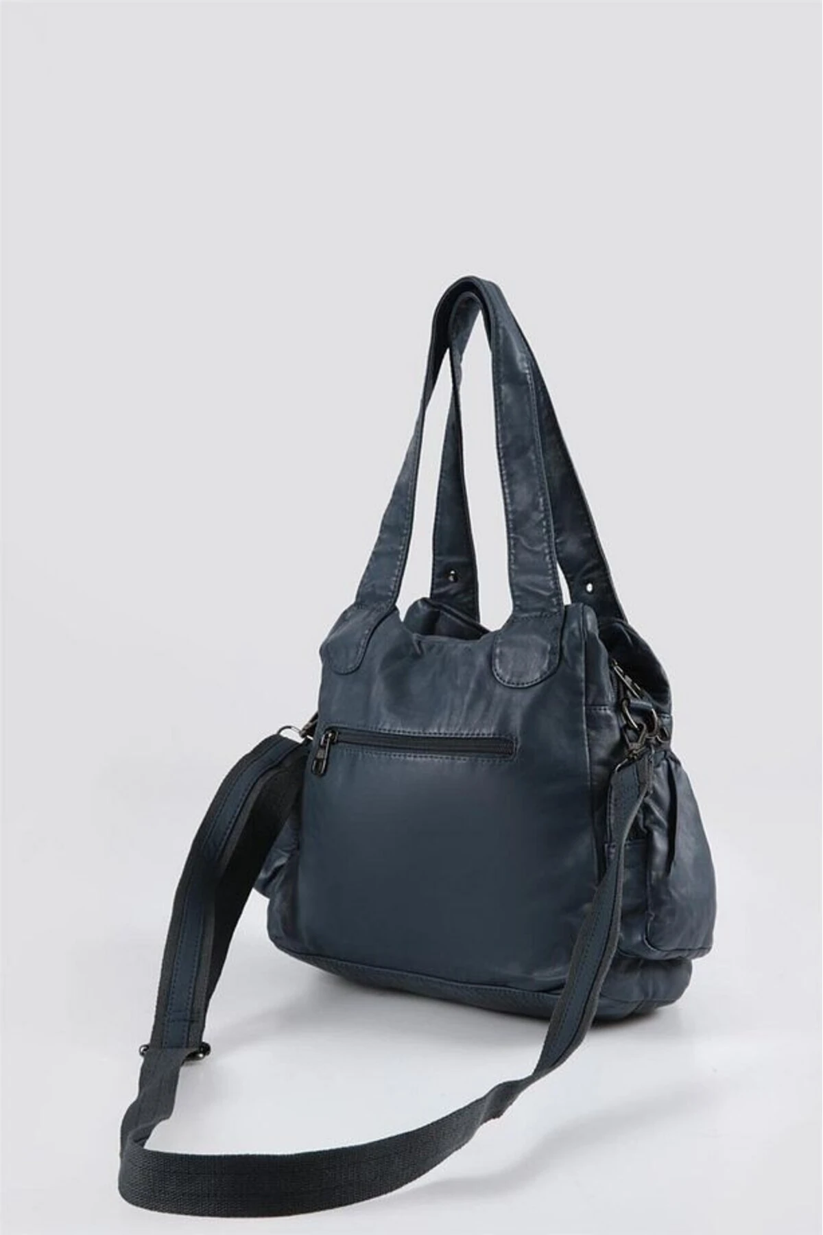 Miver Mavi Cilt Omuz Çantası