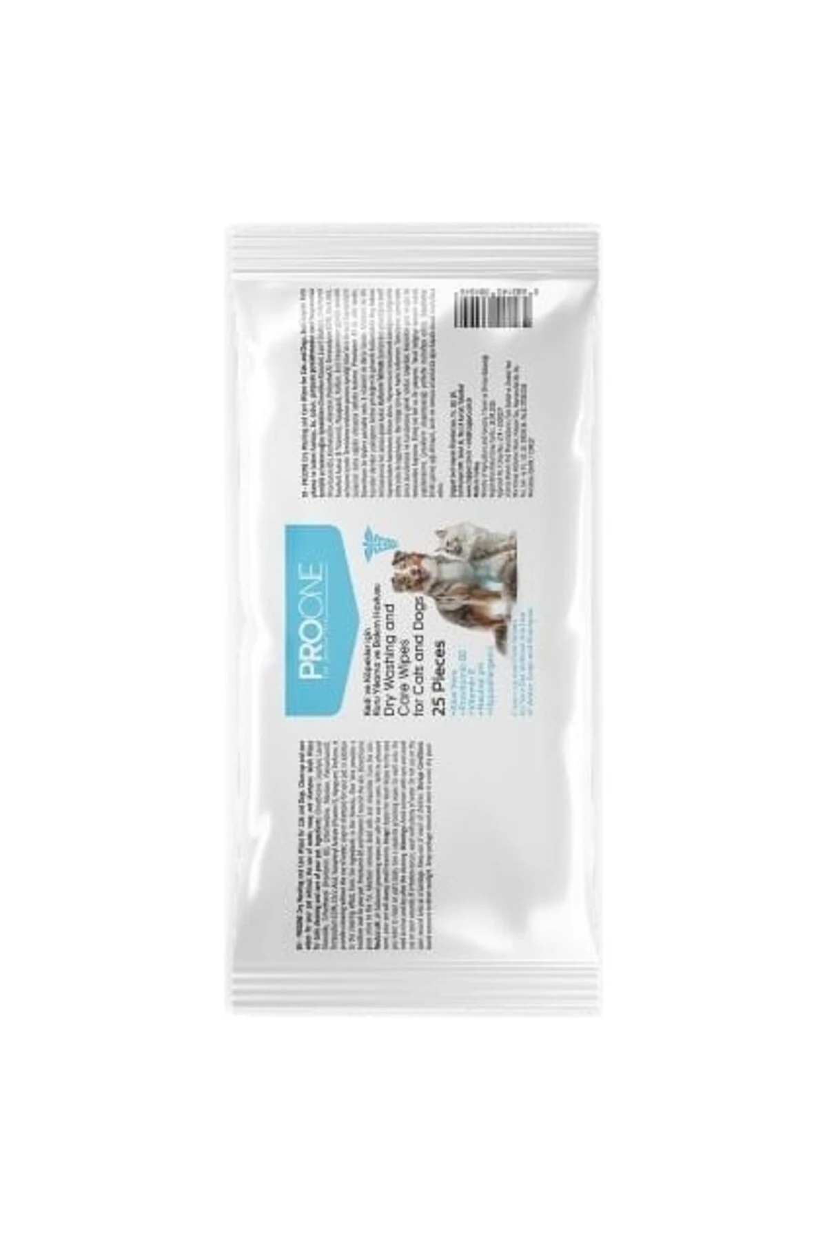 Kedi ve Köpekler Için Kuru Yıkama ve Bakım Havlusu 25 Adet