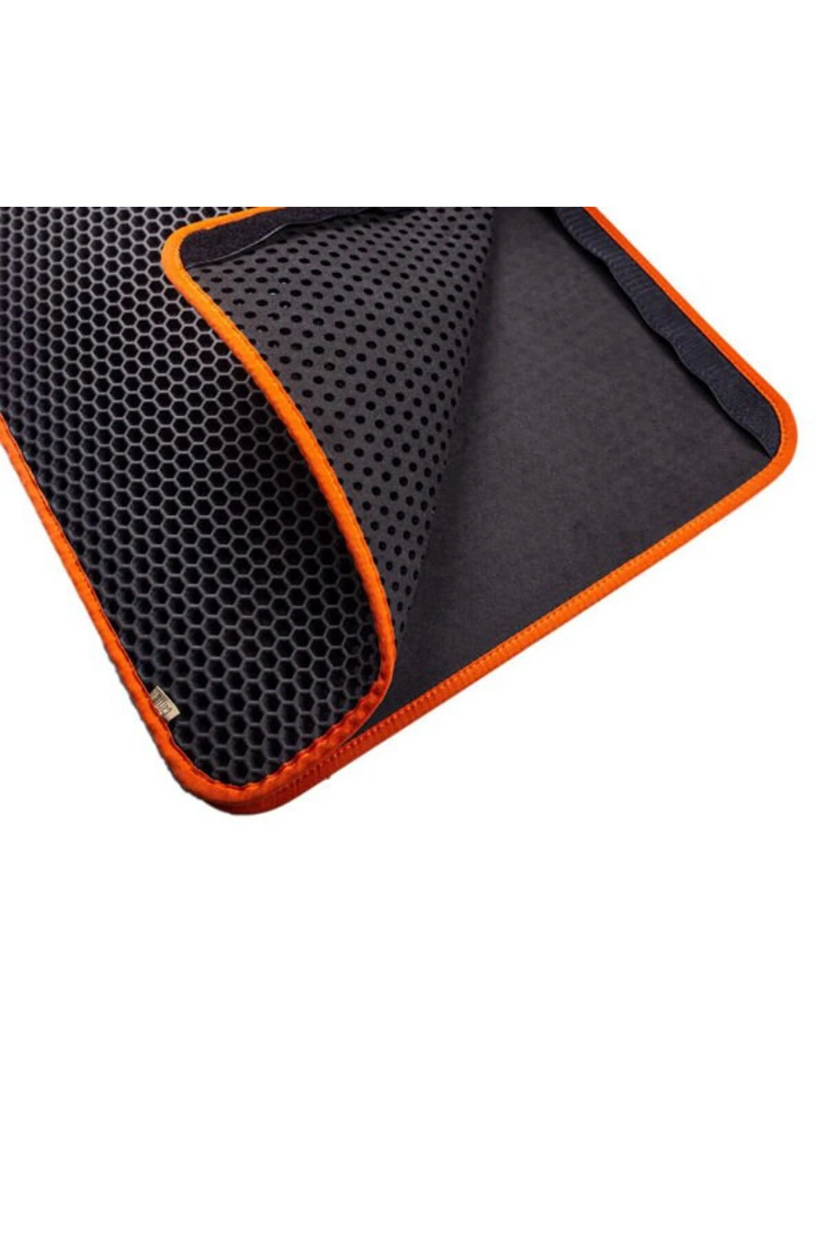 Cattie Altıgen Model Kum Toplayıcı Fonksiyonel Kedi Paspası Large Turuncu 50x75 Cm