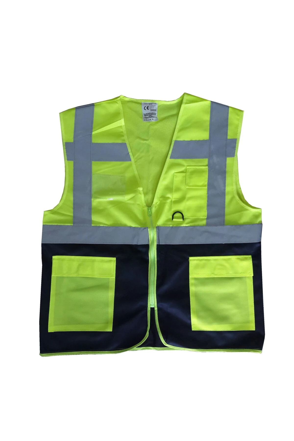 Yönetici İkaz Yeleği Sarı/Lacivert L Beden