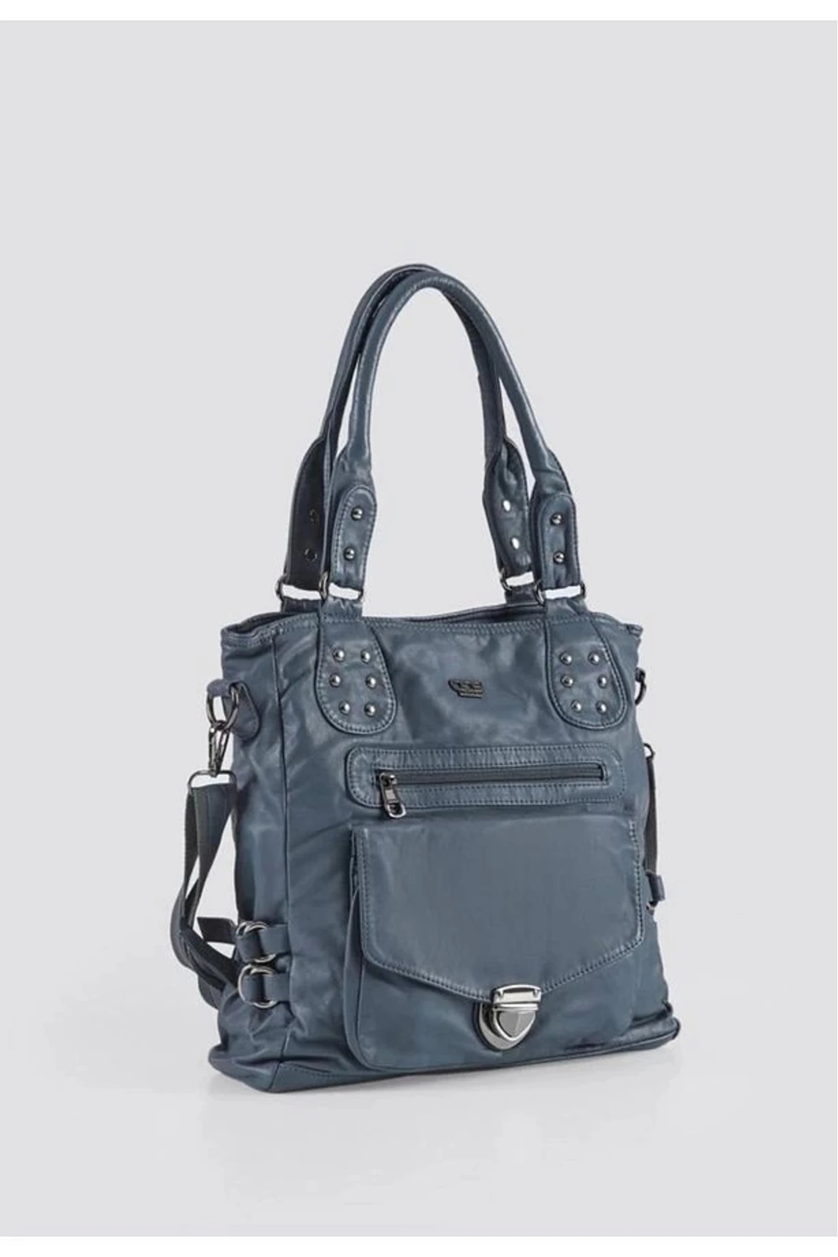 Asin Mavi Cilt Omuz Çantası