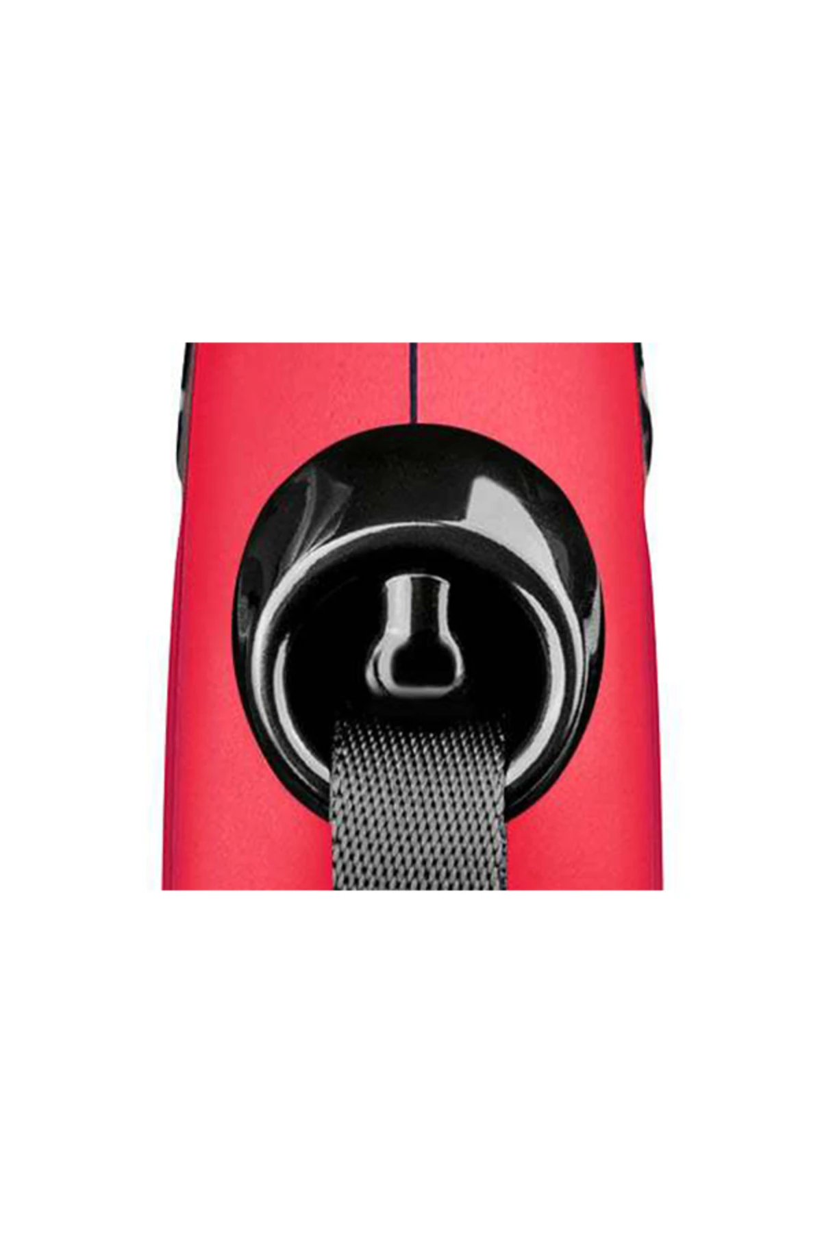 Klasik Şerit Kayış Otomatik Köpek Gezdirme Tasması Large Siyah 8 Mt