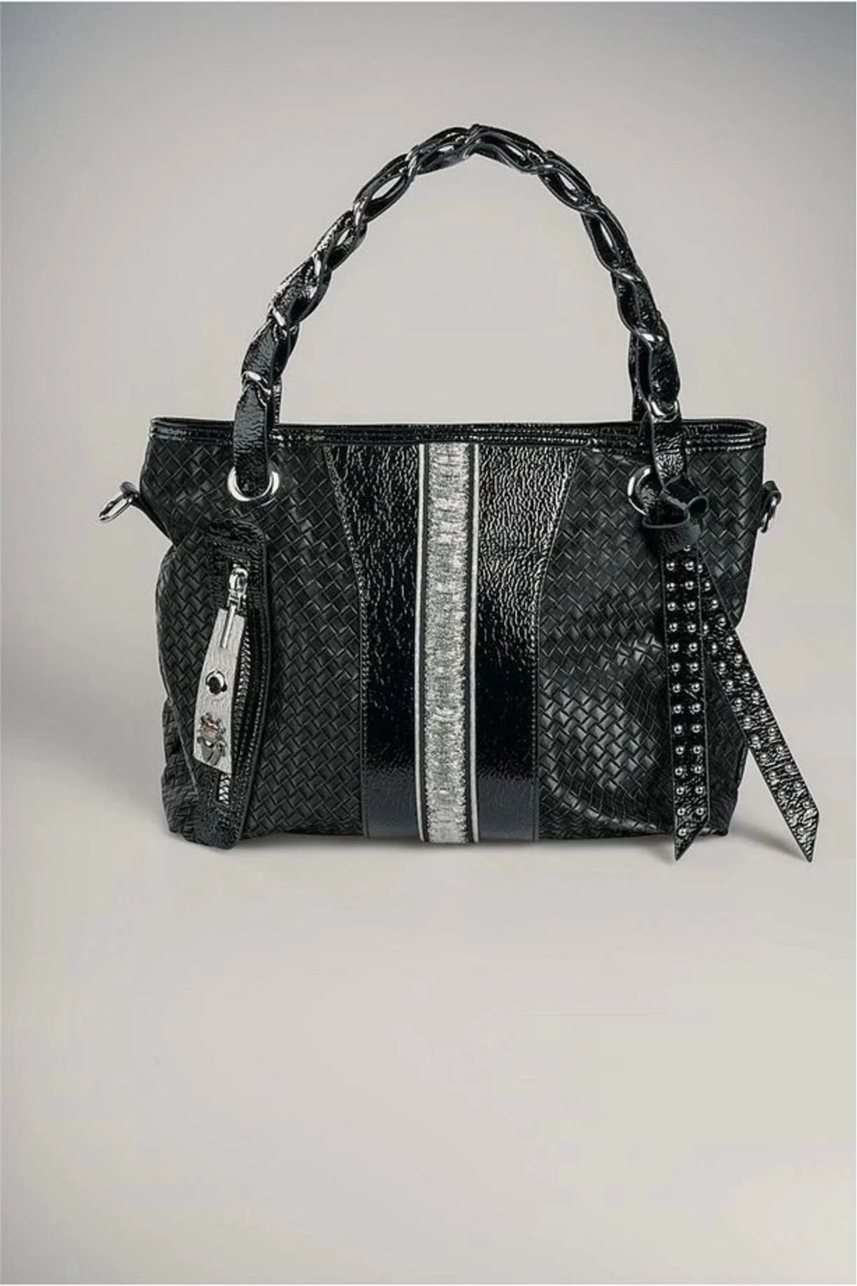 Jaxe Siyah Cilt Omuz Çantası