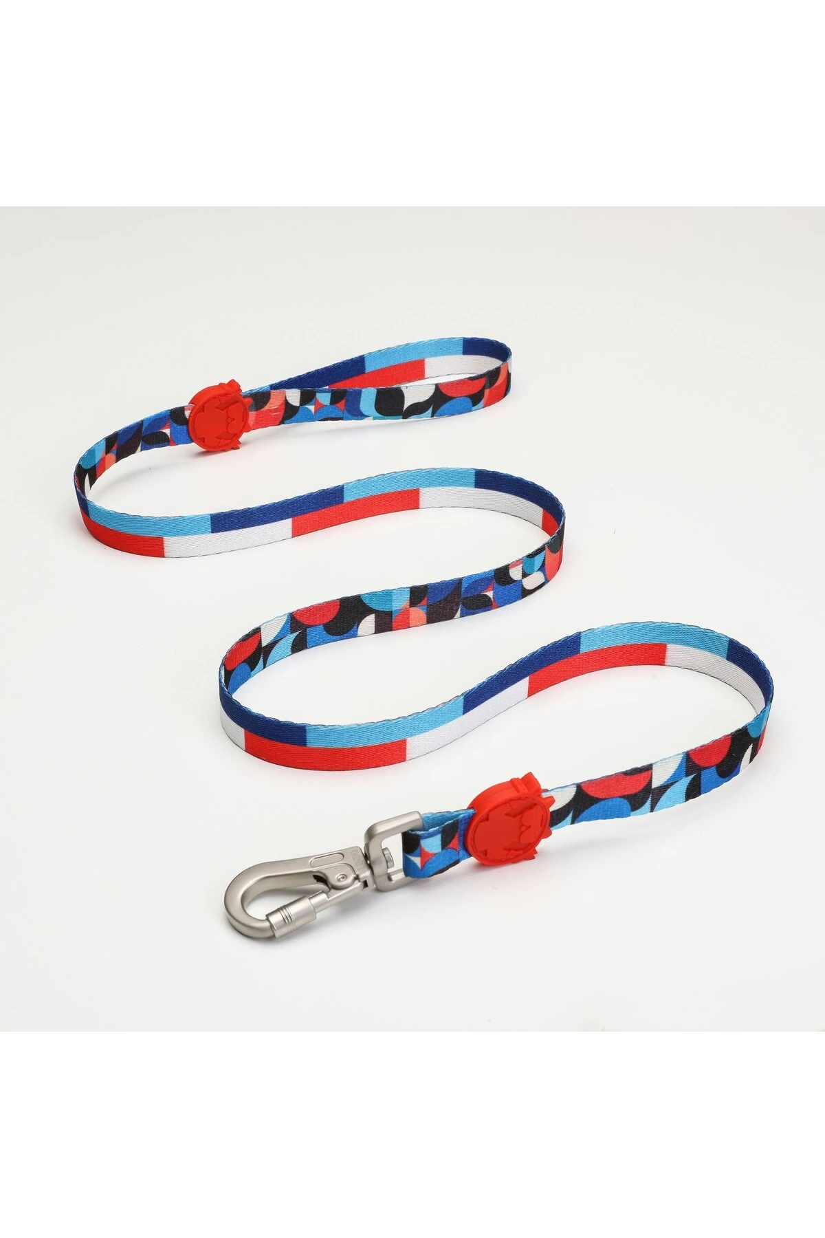 Lindo Dogs Red Line Köpek Gezdirme Kayışı Kırmızı/Mavi Small