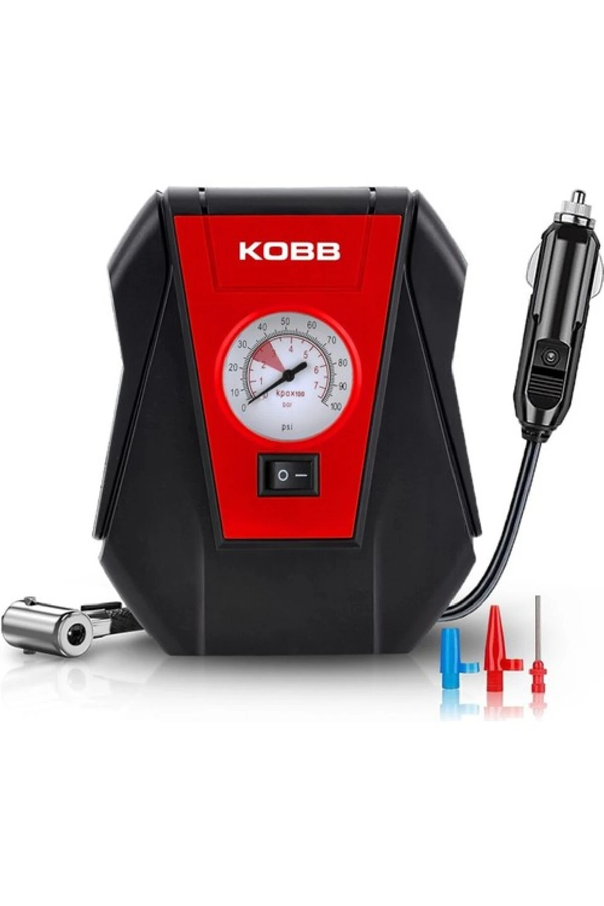 KOBB KB100 12Volt 100 PSI Analog Göstergeli Hava Lastik Şişirme Pompası