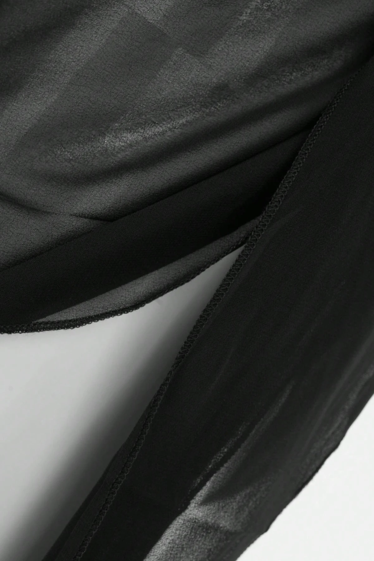 Kadın Siyah Beyaz Transparan Belden Bağlamalı Pareo 2'li – Modern ve Şık Tasarım