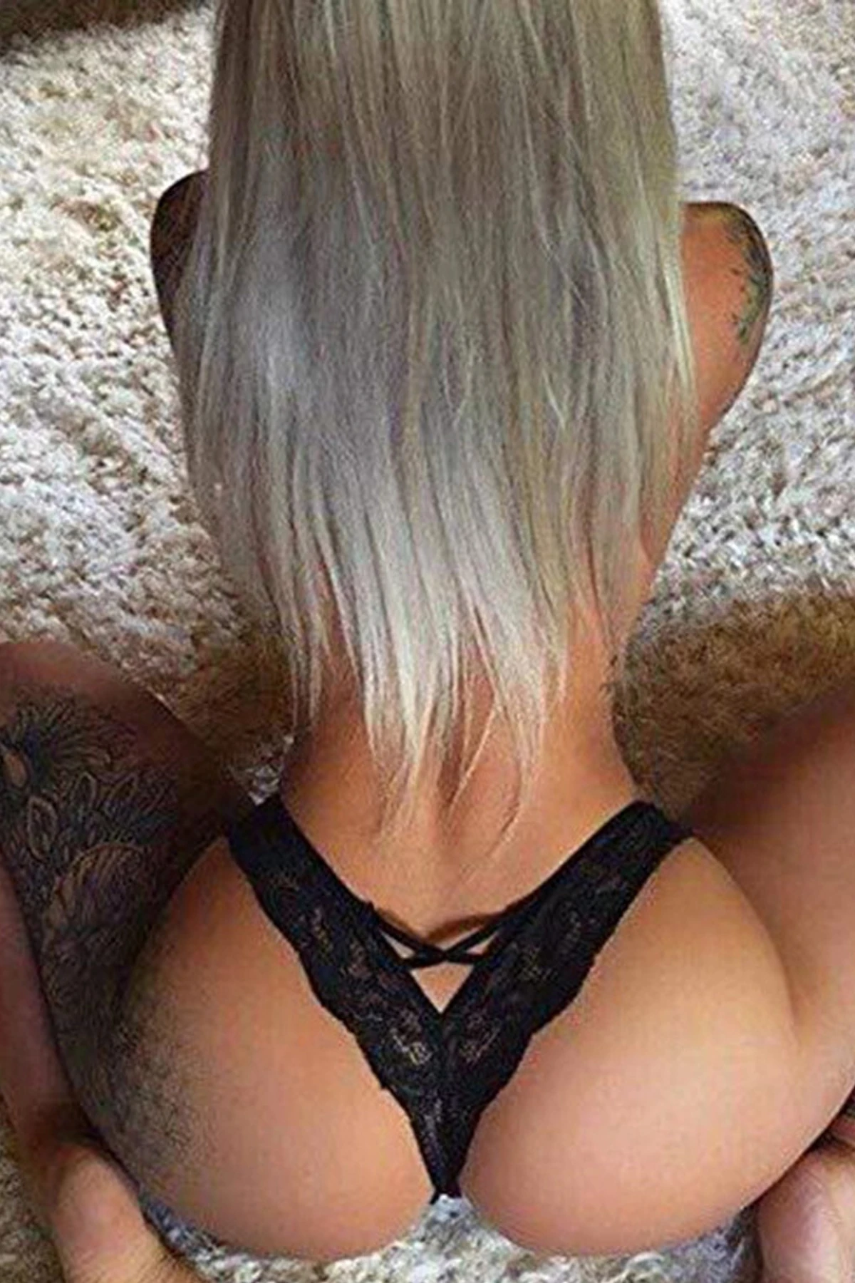 Kadın Siyah Dantel Tanga Külot – Modern ve Şık Tasarım